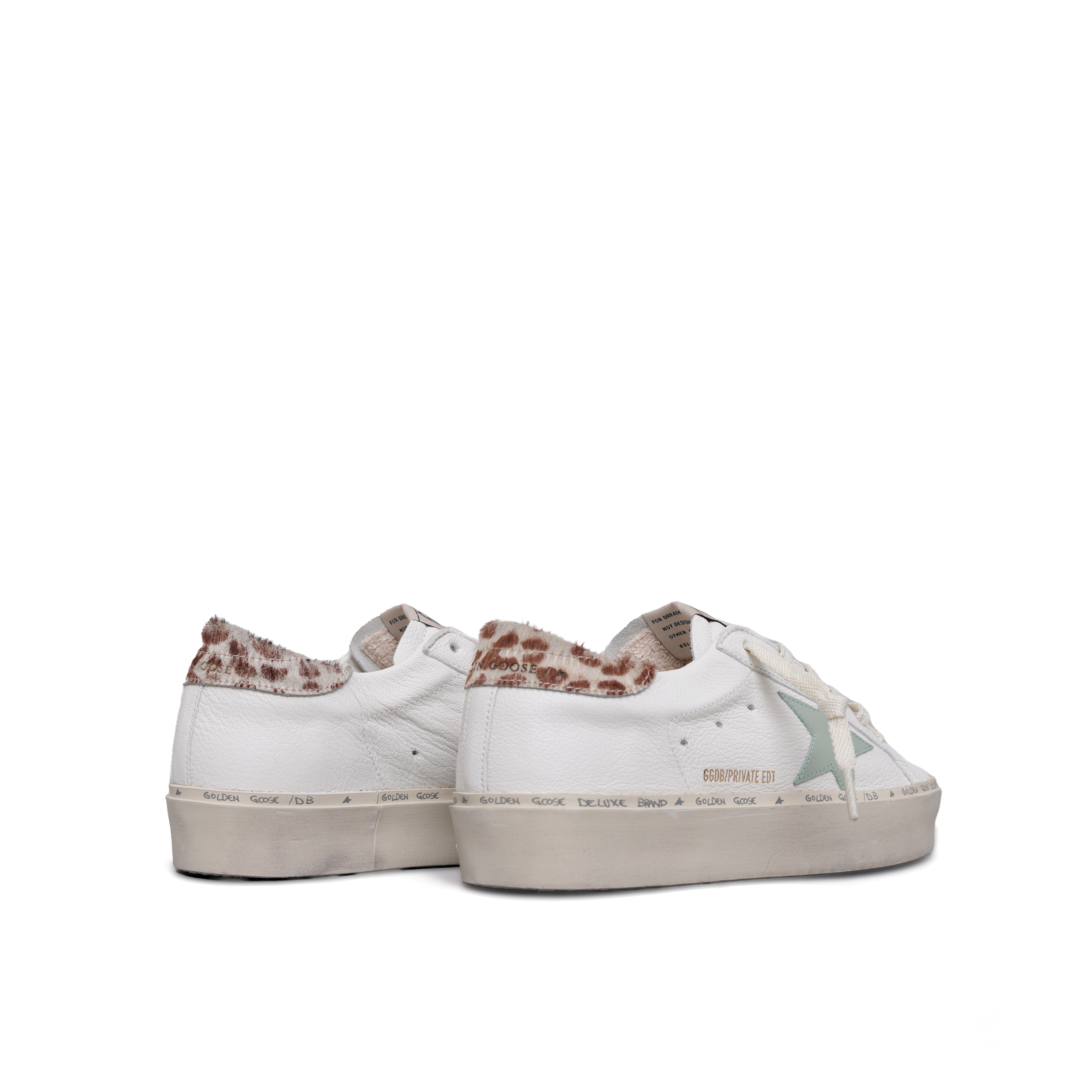 Sneaker White Brown Golden Goose Hi Star Horsy
