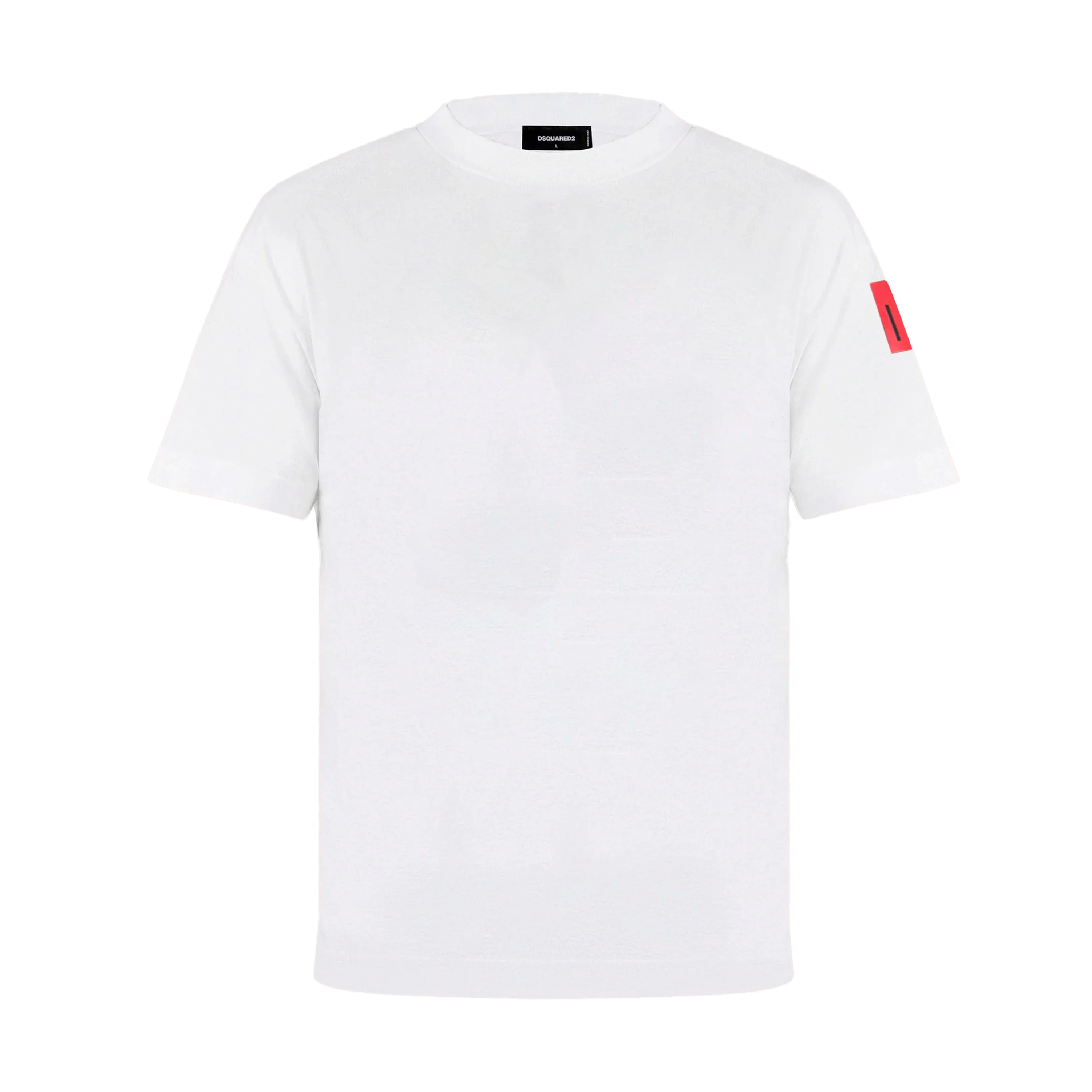 Camiseta Blanca Dsquared2 Rojo Icon Tag
