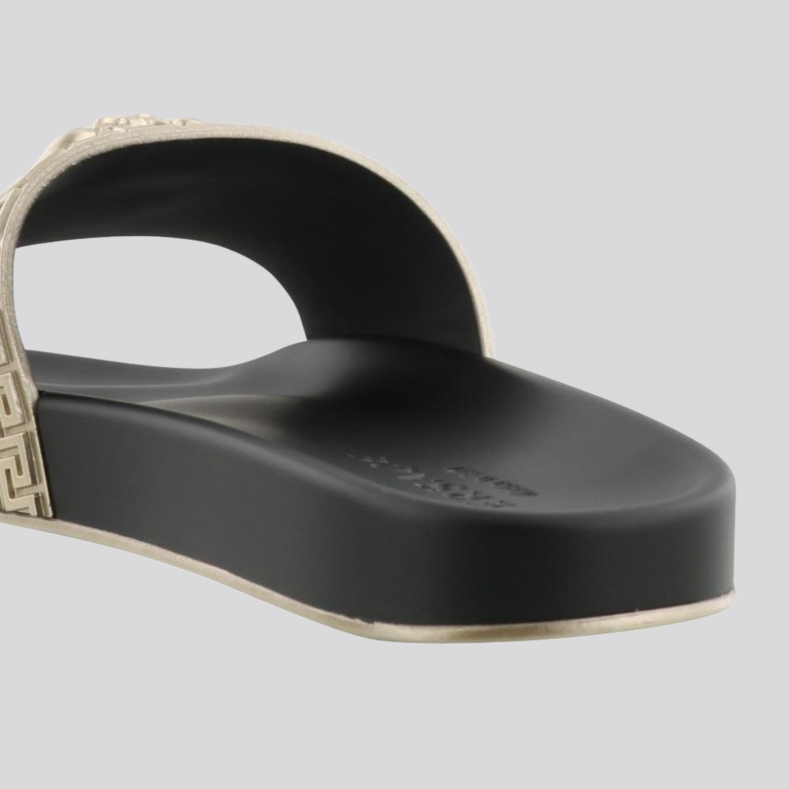 Sandalias Negras Versace Medusa