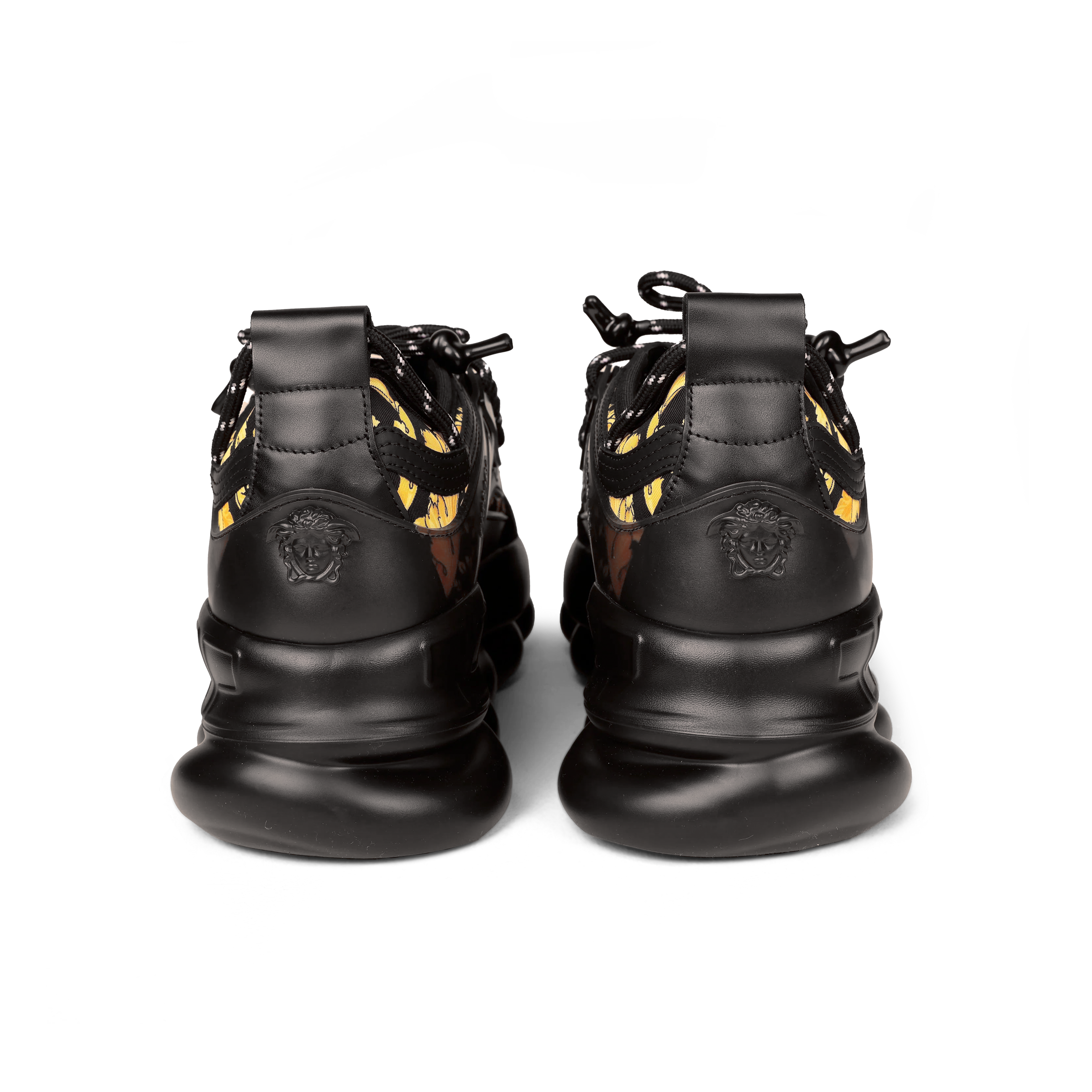 Sneakers Negro Versace Chain Reaction Barocco