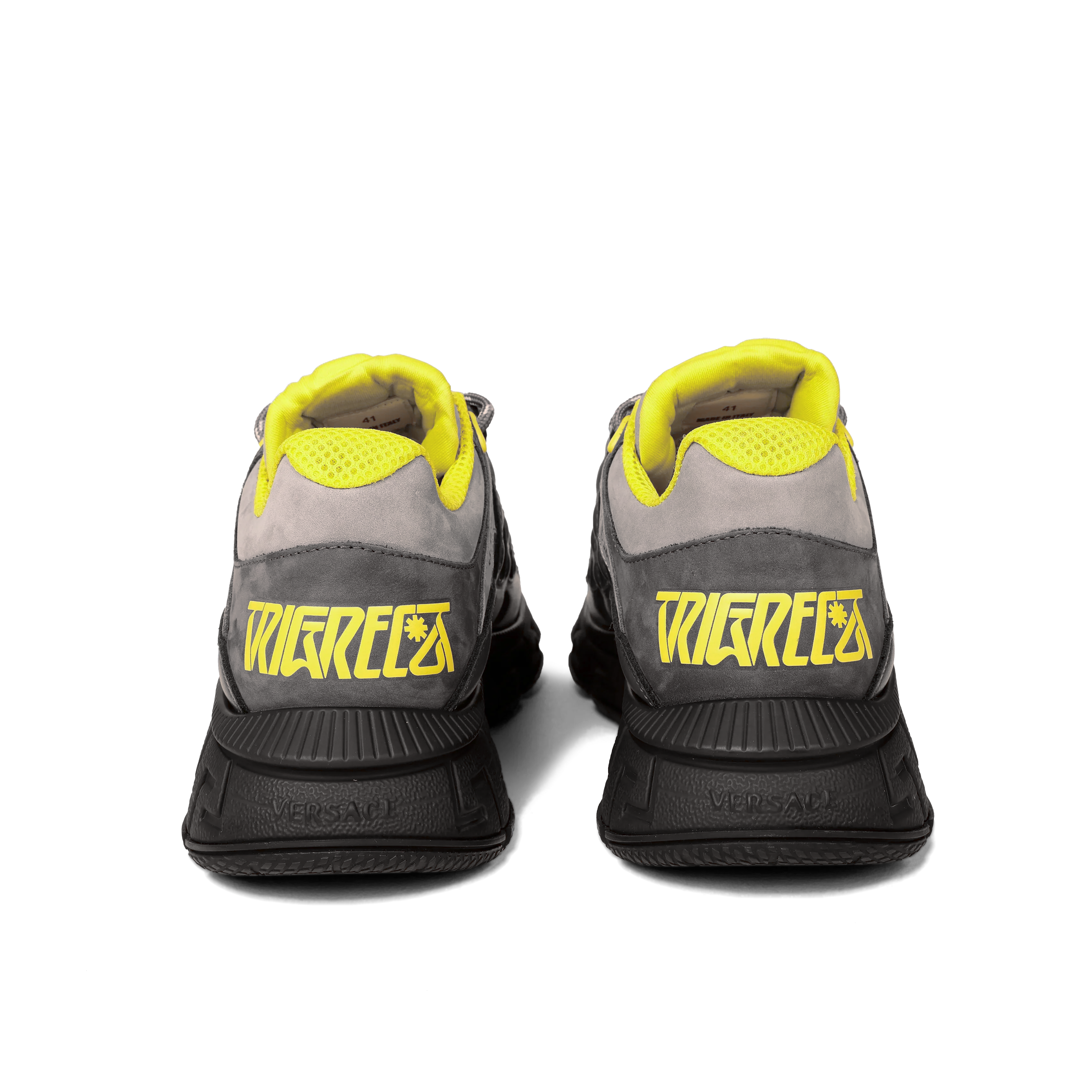 Sneakers Grey Yellow Versace Trigreca