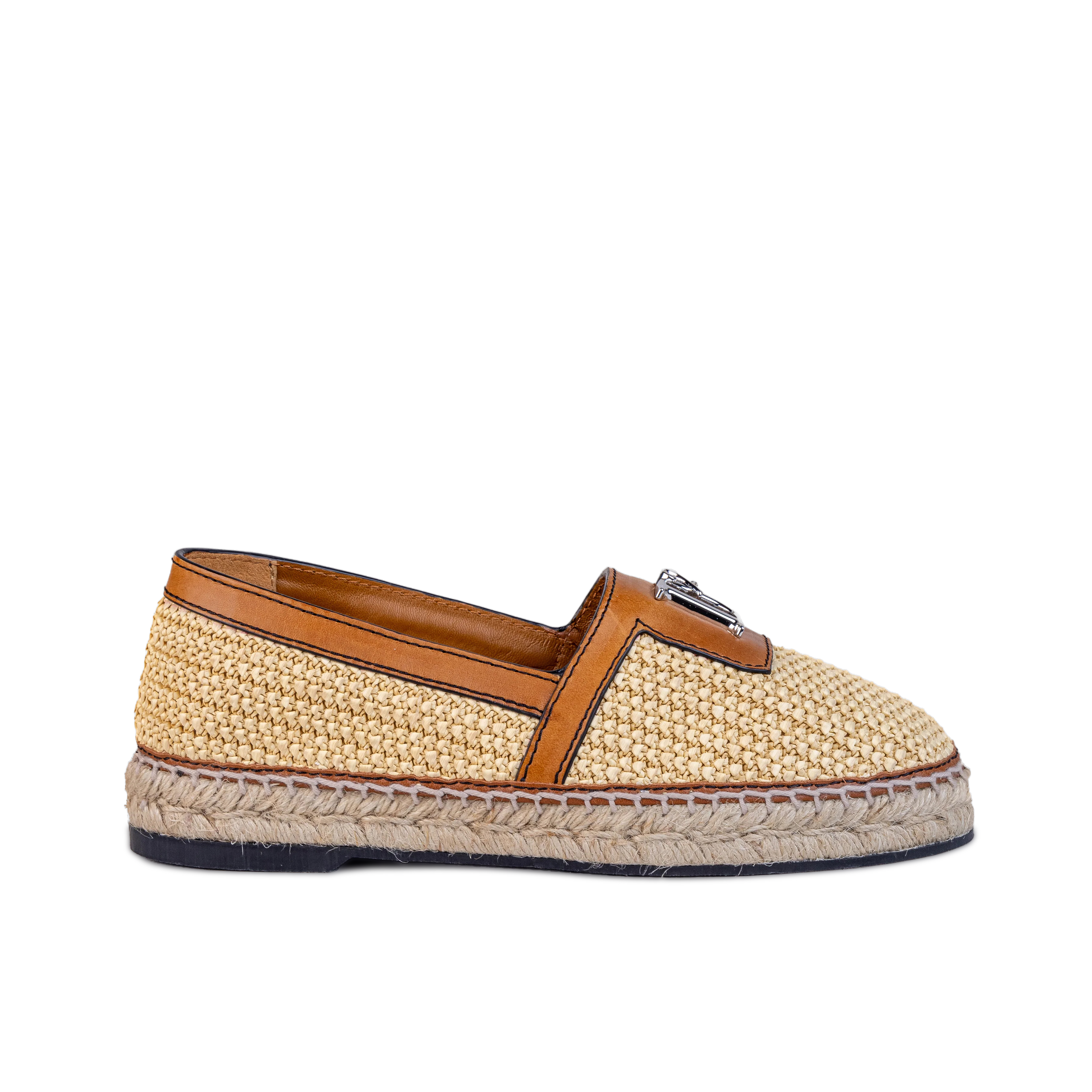Espadrilles Beige Dsquared2 Placa Plateada
