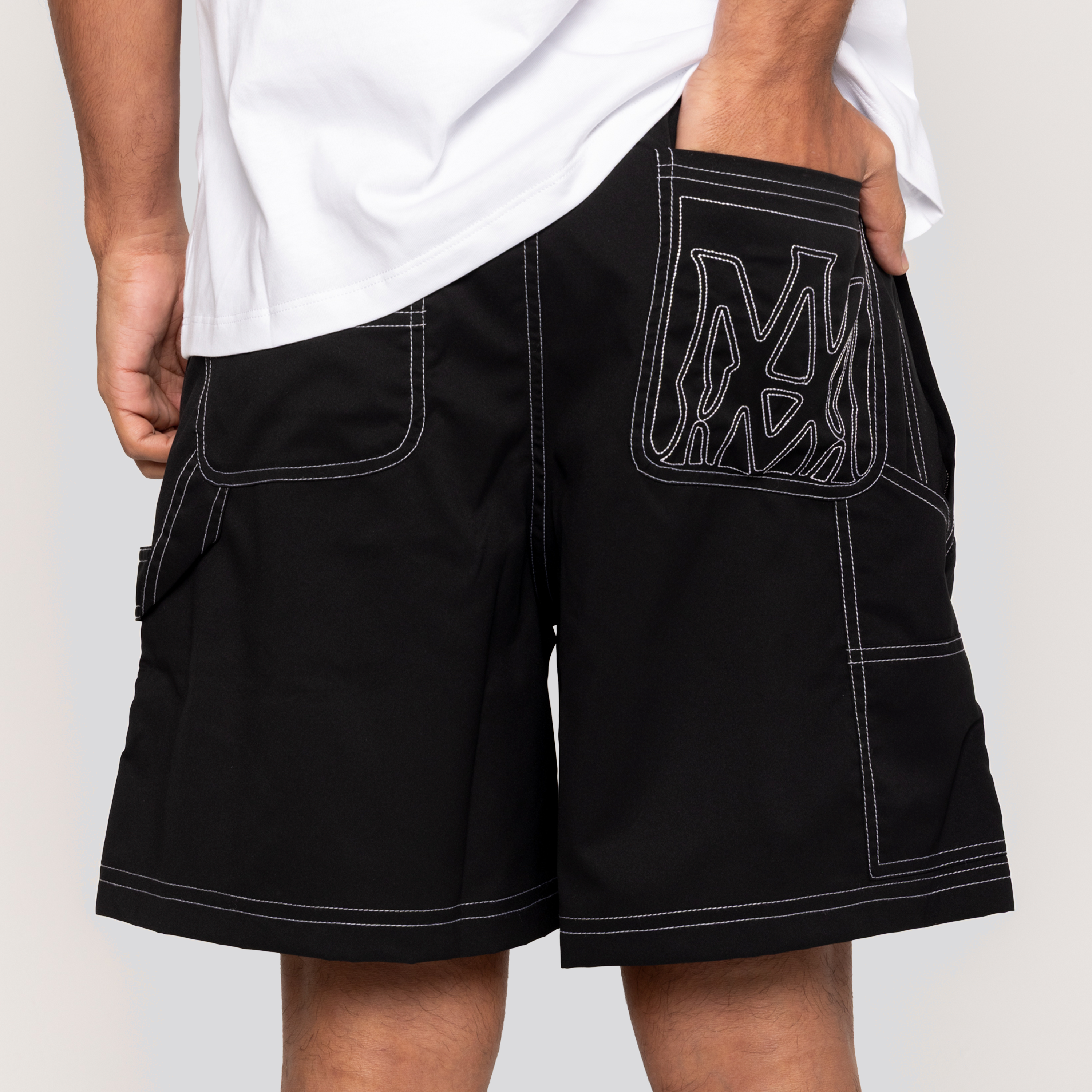 Pantaloneta Negra AMIRI MA Carpenter