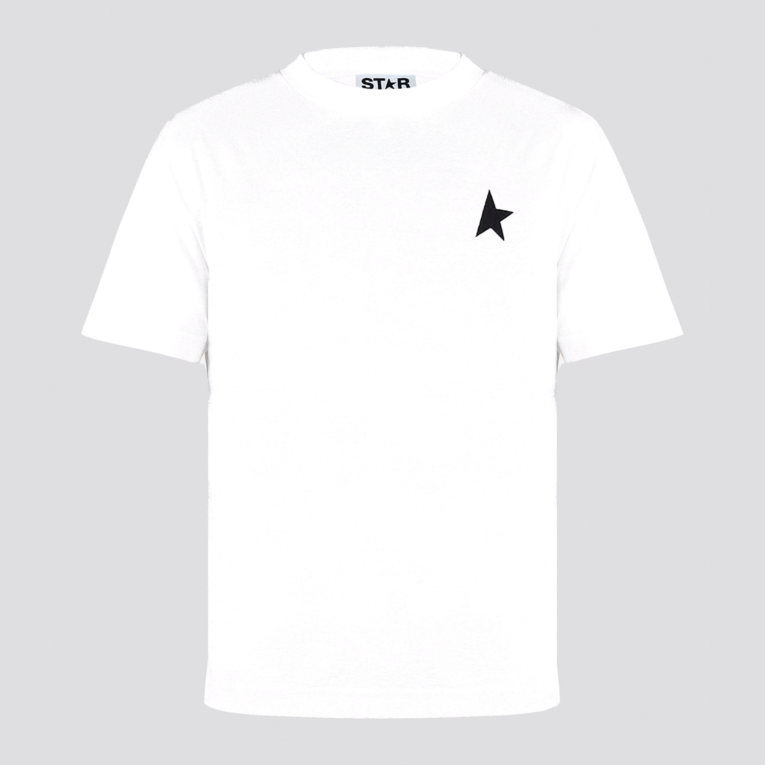 Camiseta Blanca Golden Goose Star M'S