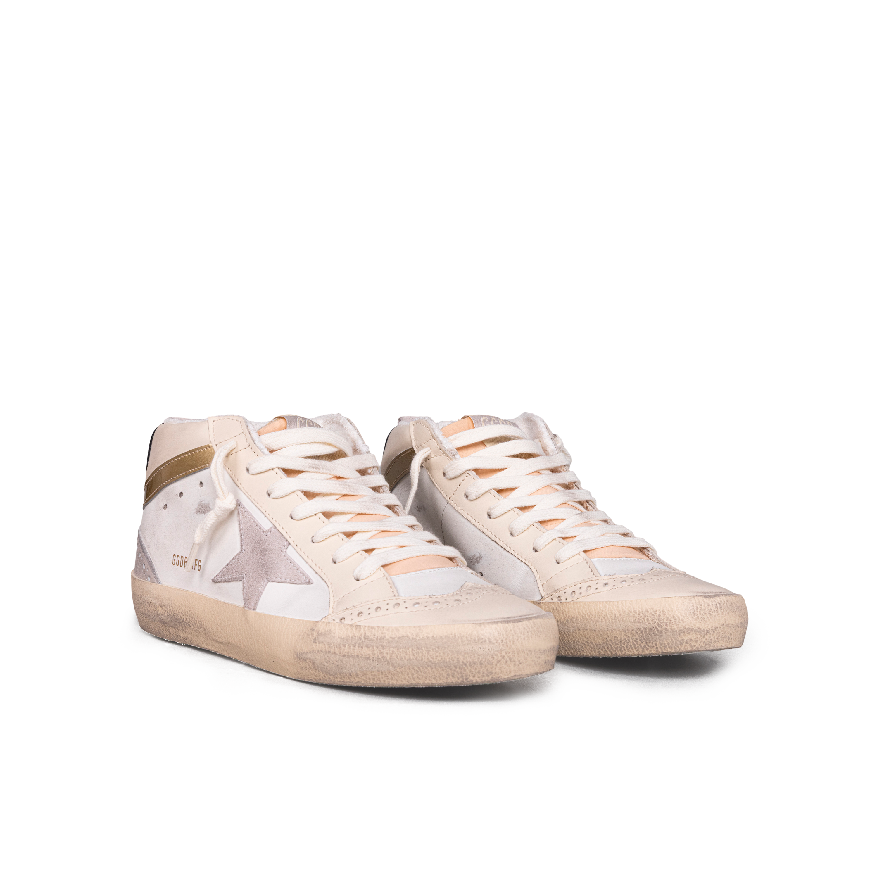 Sneakers Blancos Golden Goose Mid Star Leather Nylon
