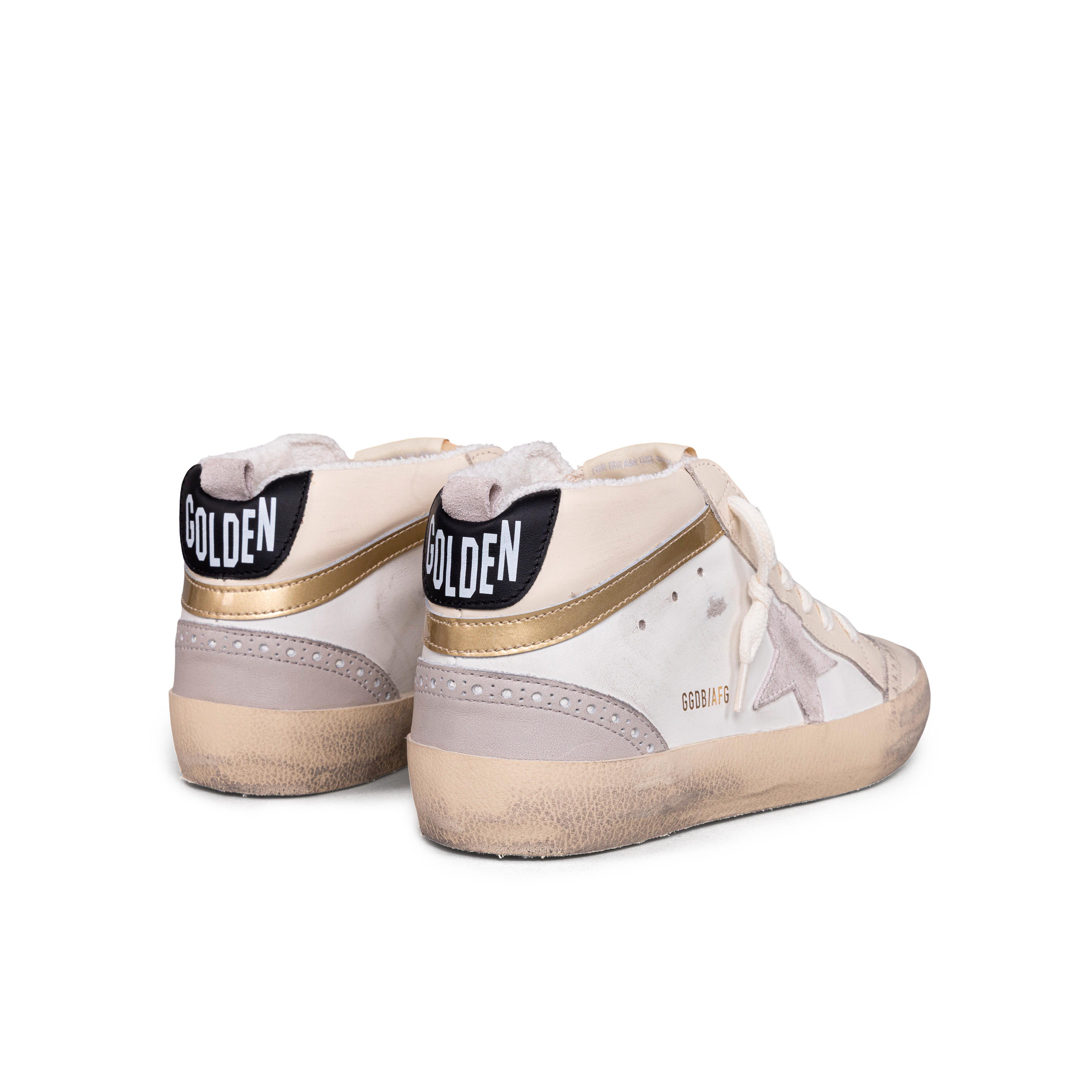 Sneakers Blancos Golden Goose Mid Star Leather Nylon