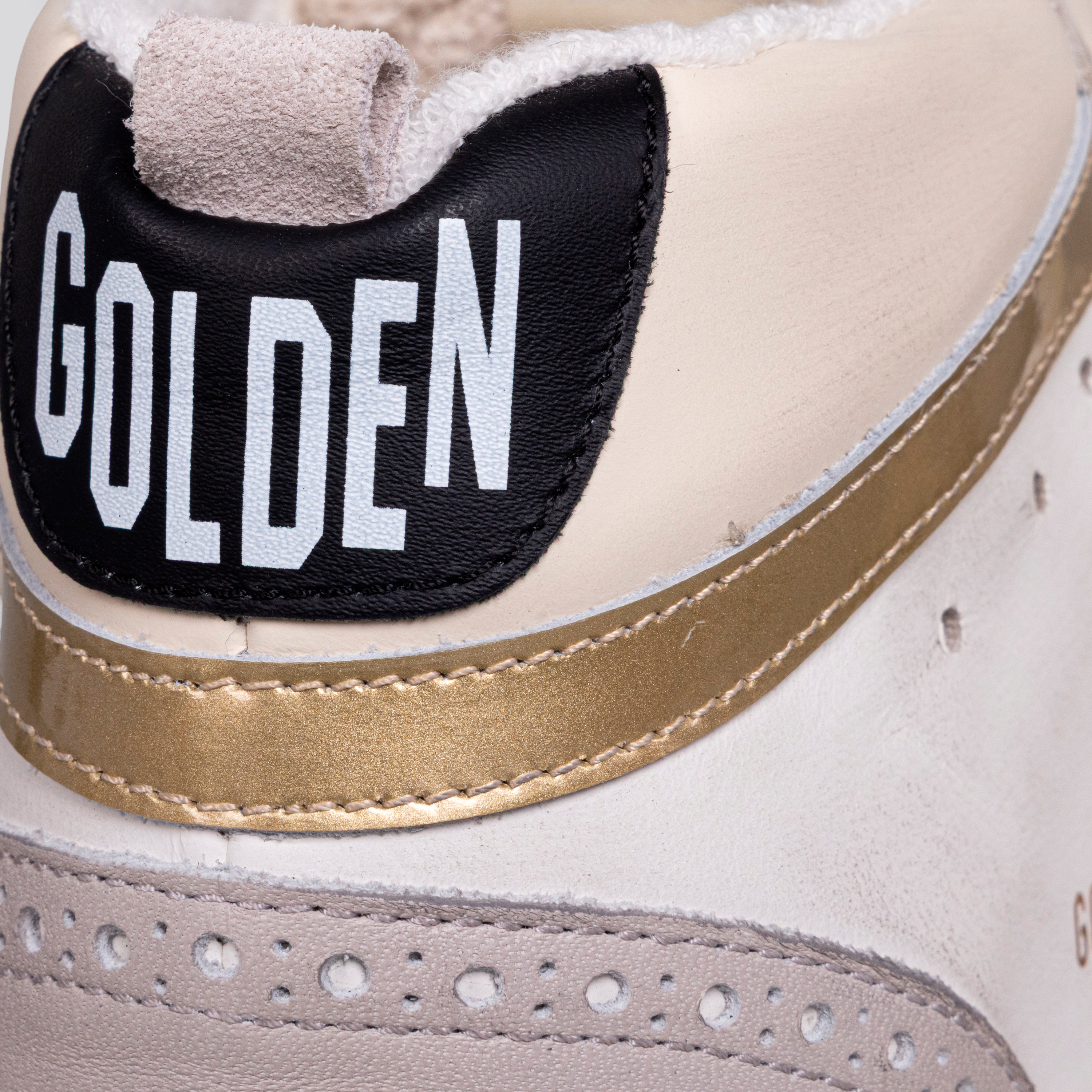 Sneakers Blancos Golden Goose Mid Star Leather Nylon