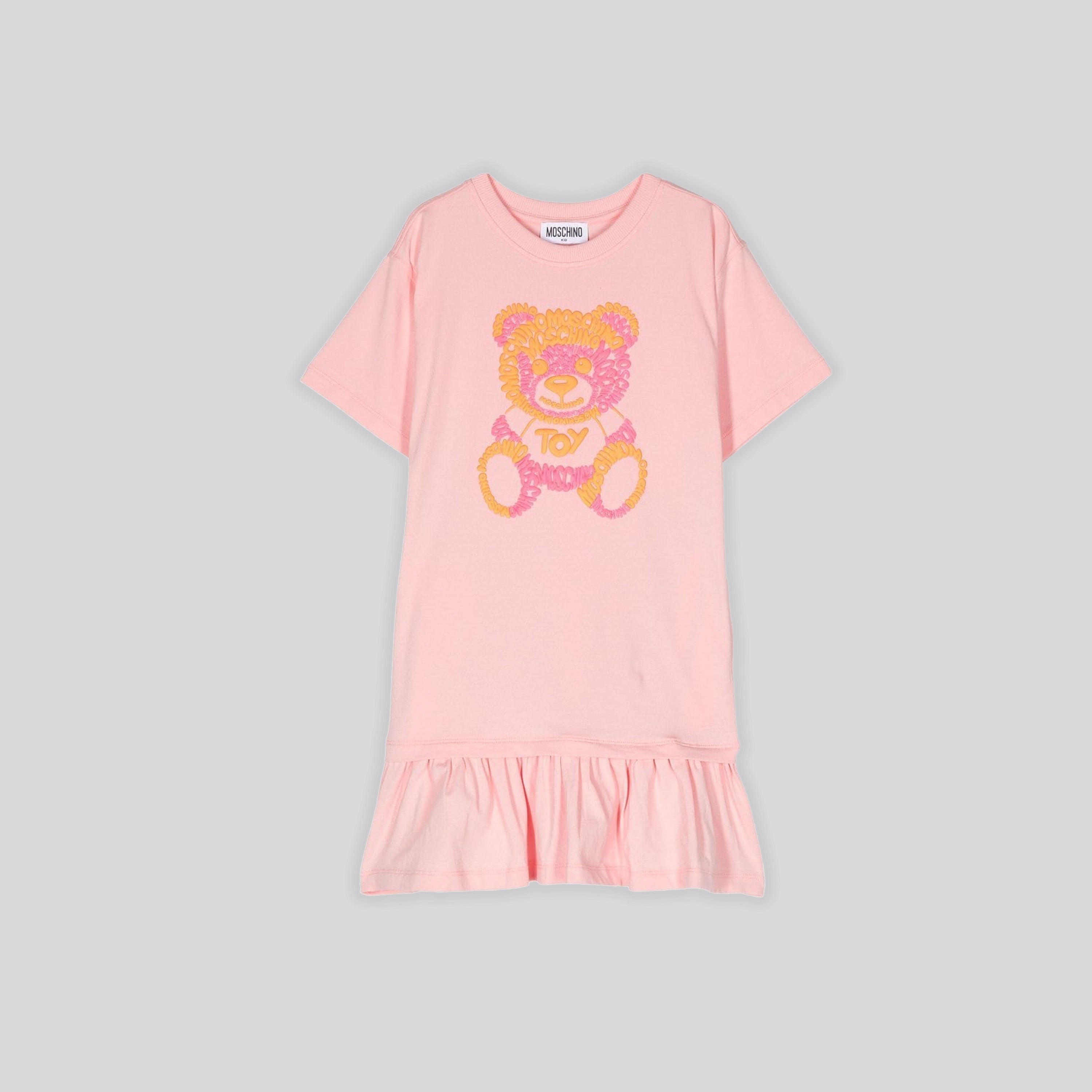 Vestido Rosado Naranja Moschino Kids Teddy