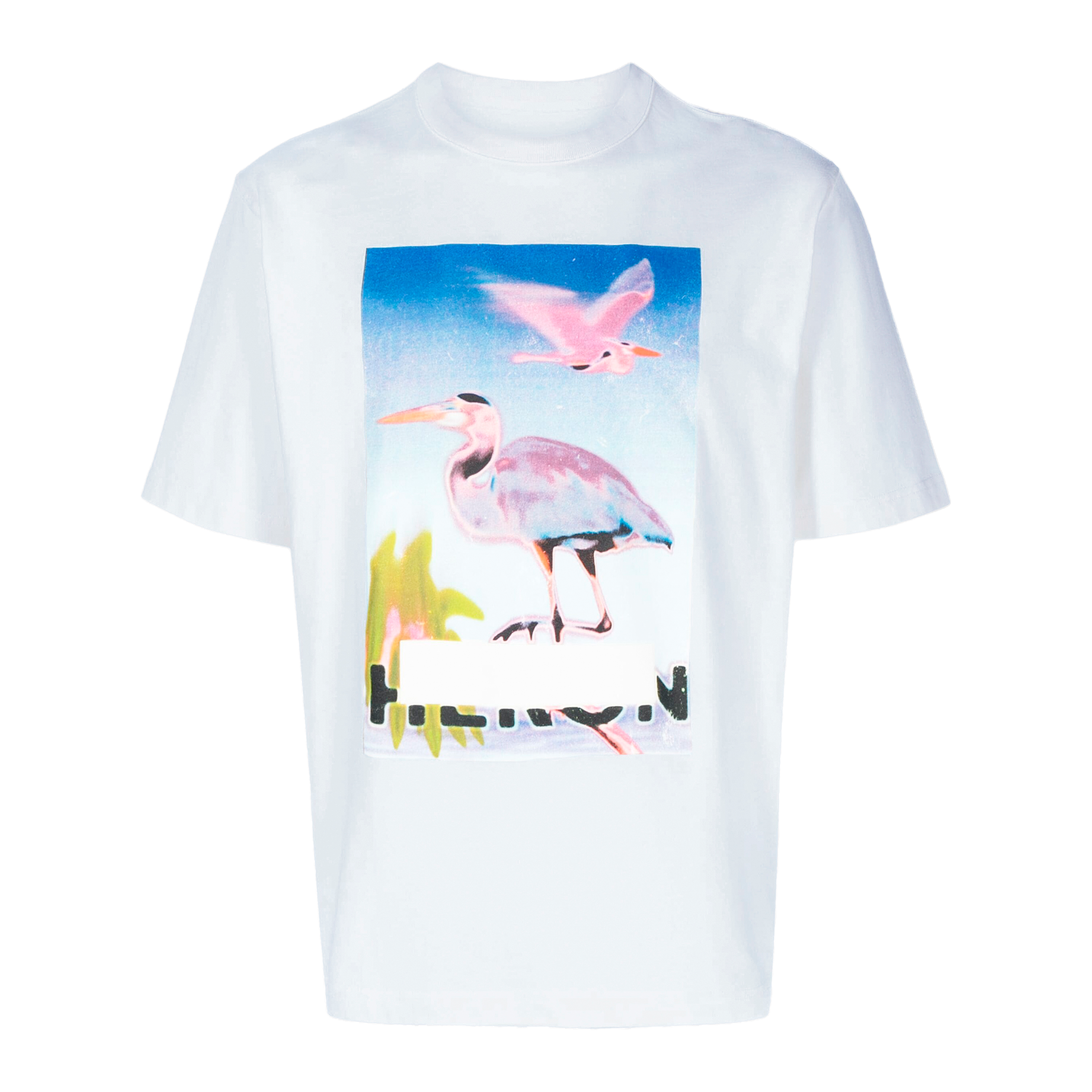 Camiseta Ivory Purple Heron Preston Censored