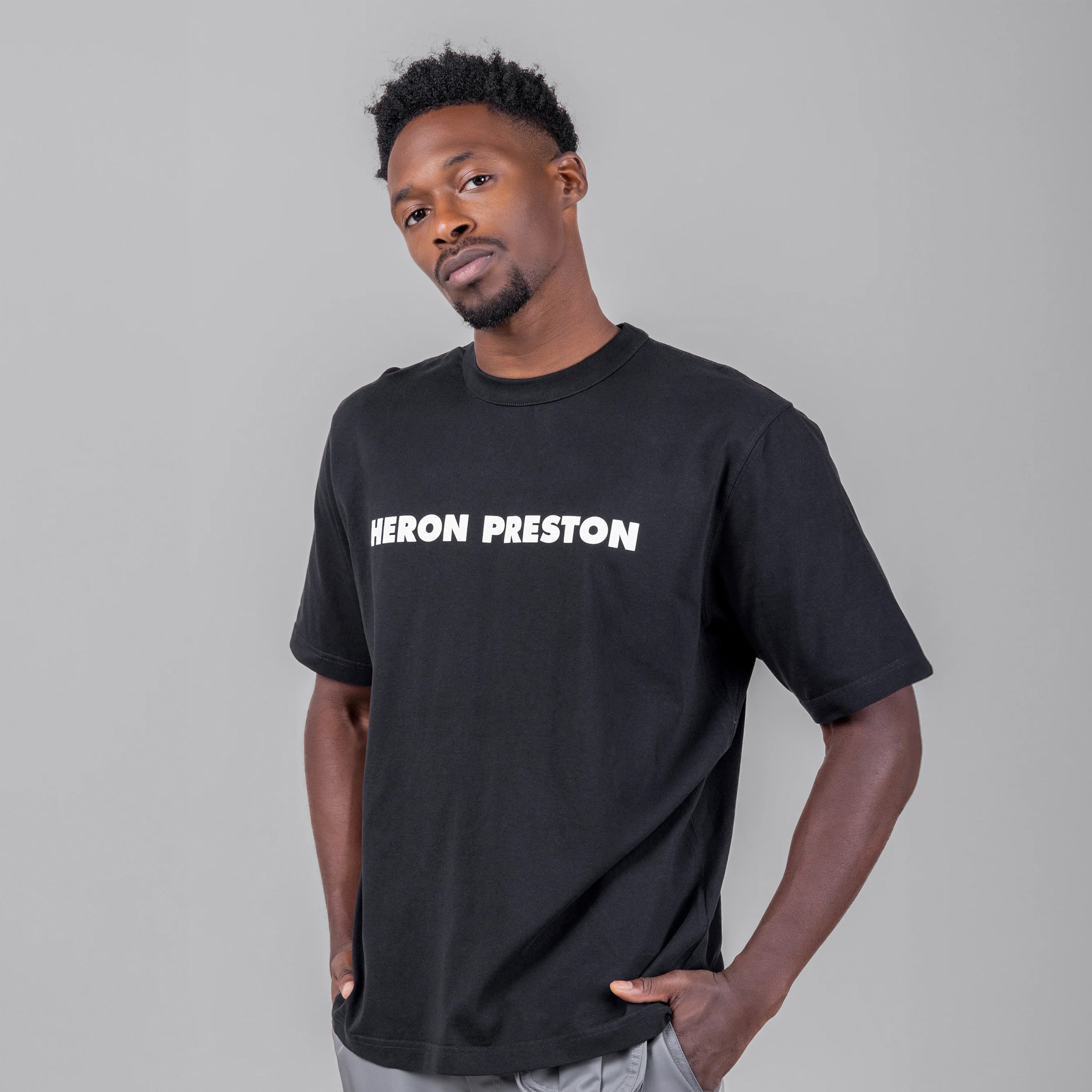 Camiseta Negra Heron Preston This Is Not