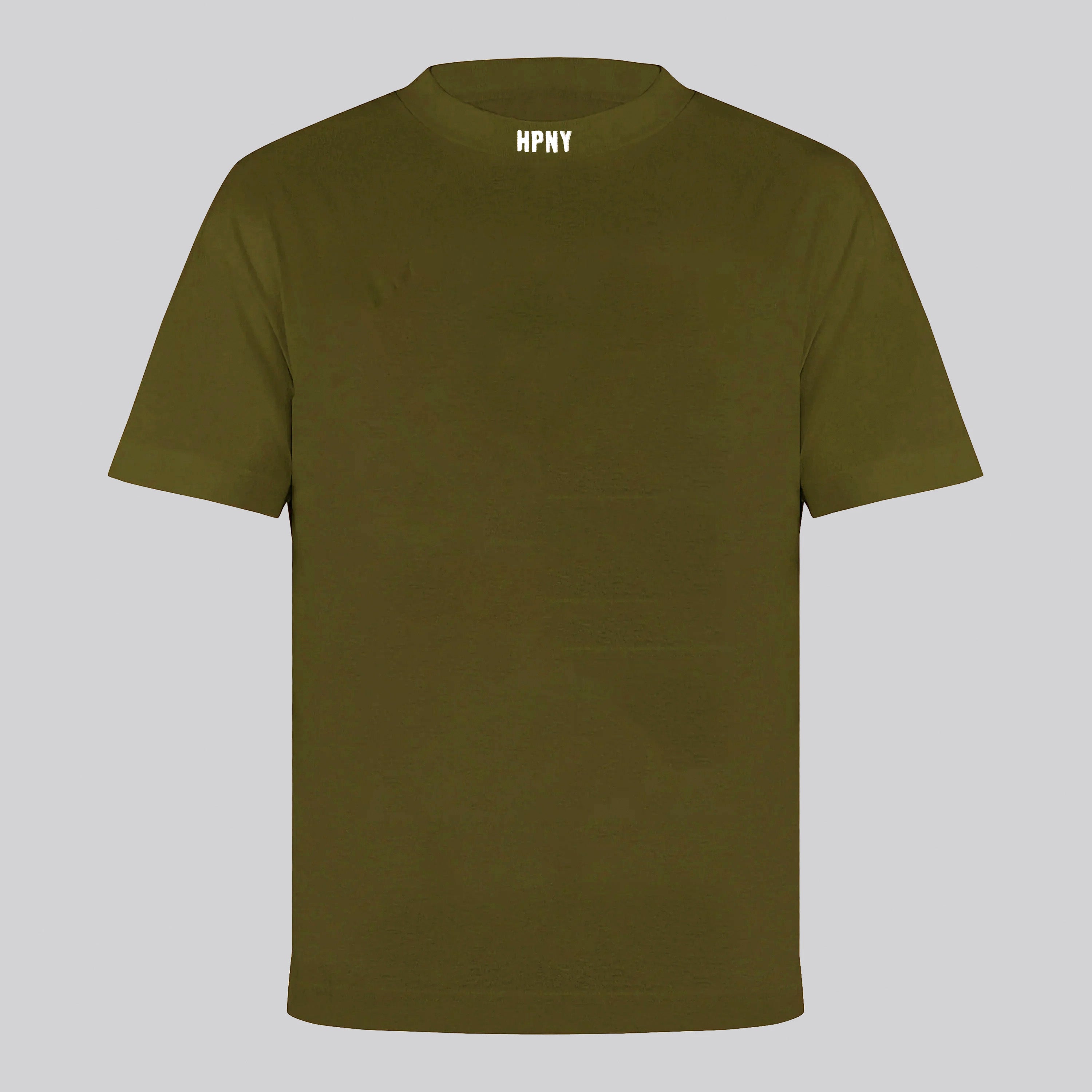 Camiseta Verde Oliva Heron Preston HPNY Neck