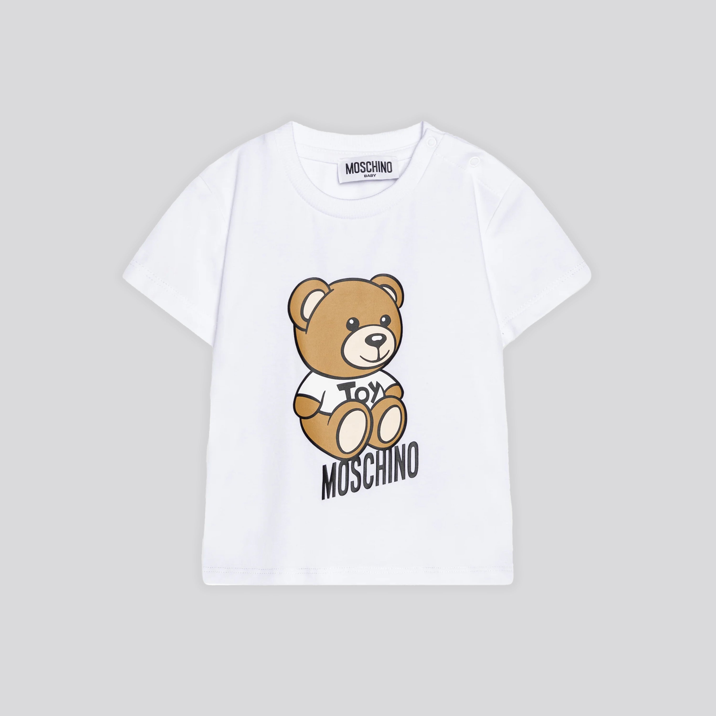 Camiseta Blanca Moschino Kids Teddy Bear