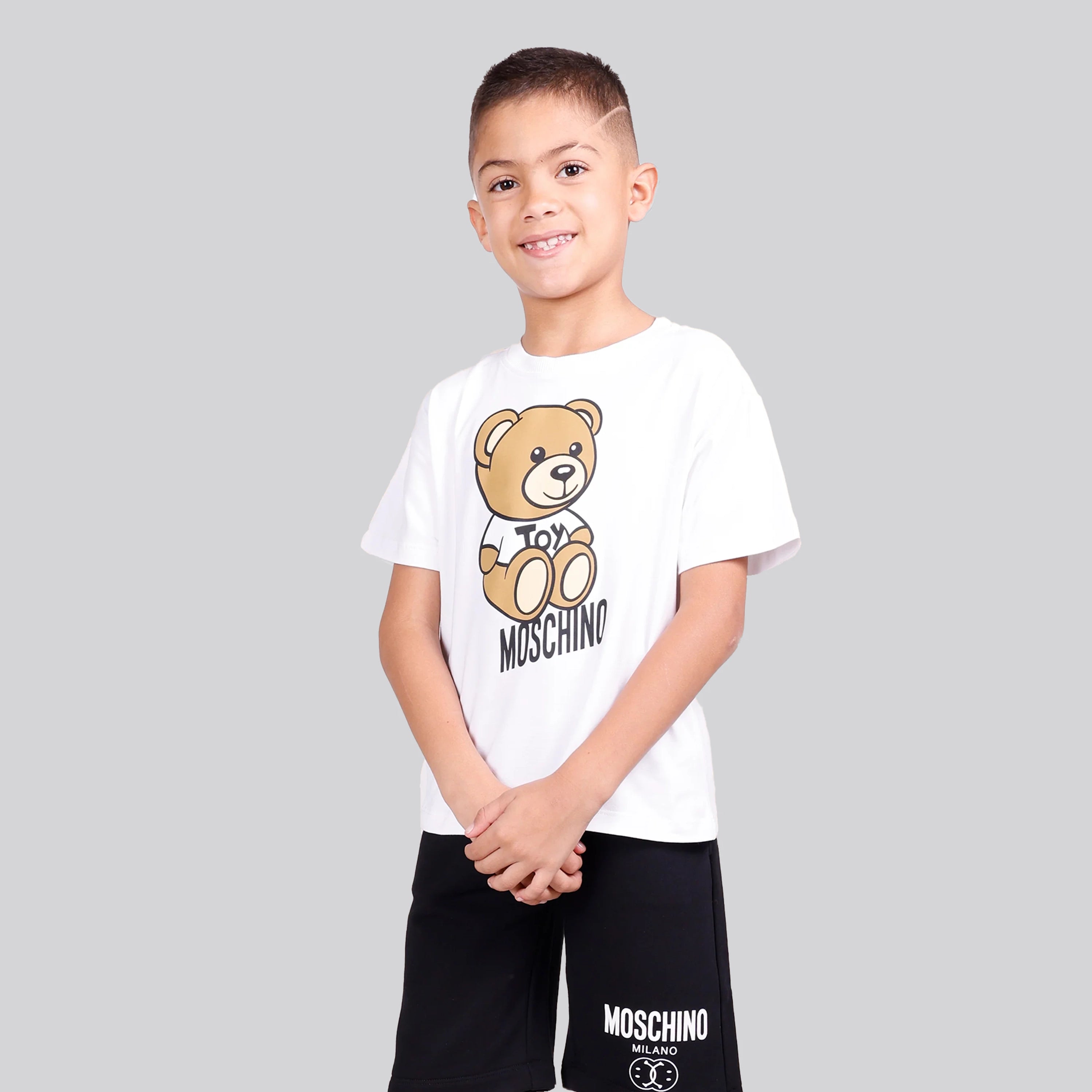 Camiseta Blanca Moschino Kids Teddy Bear