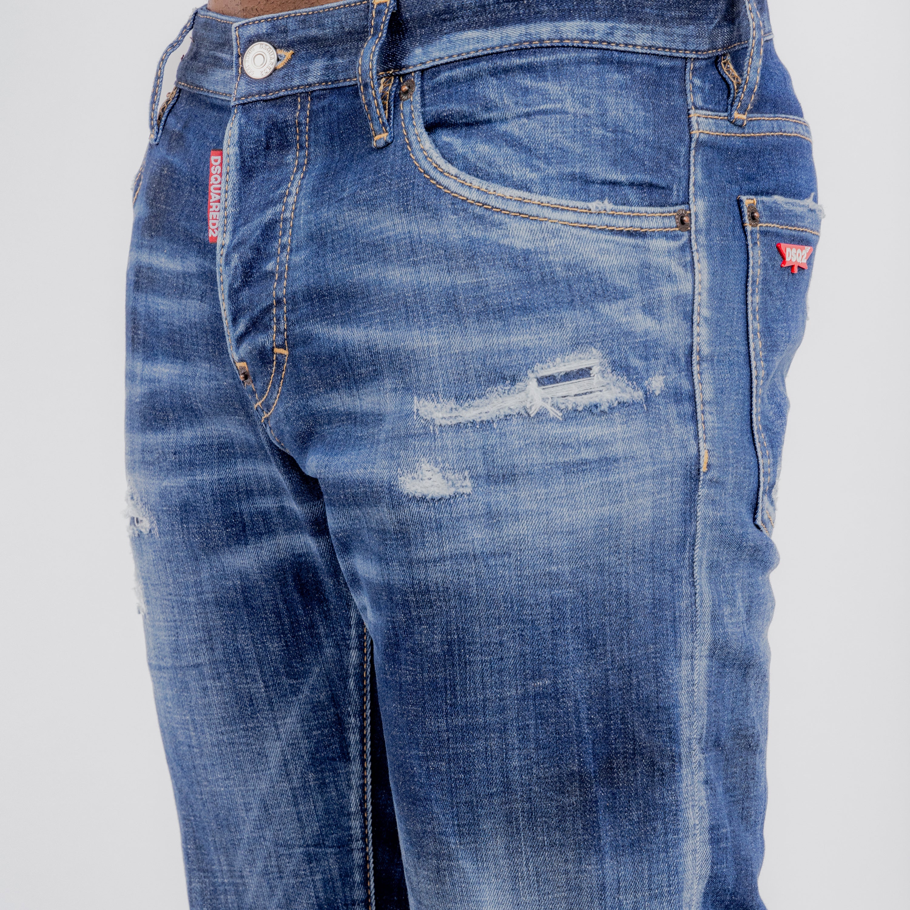 Jeans Denim Dsquared2 Skater Distressed