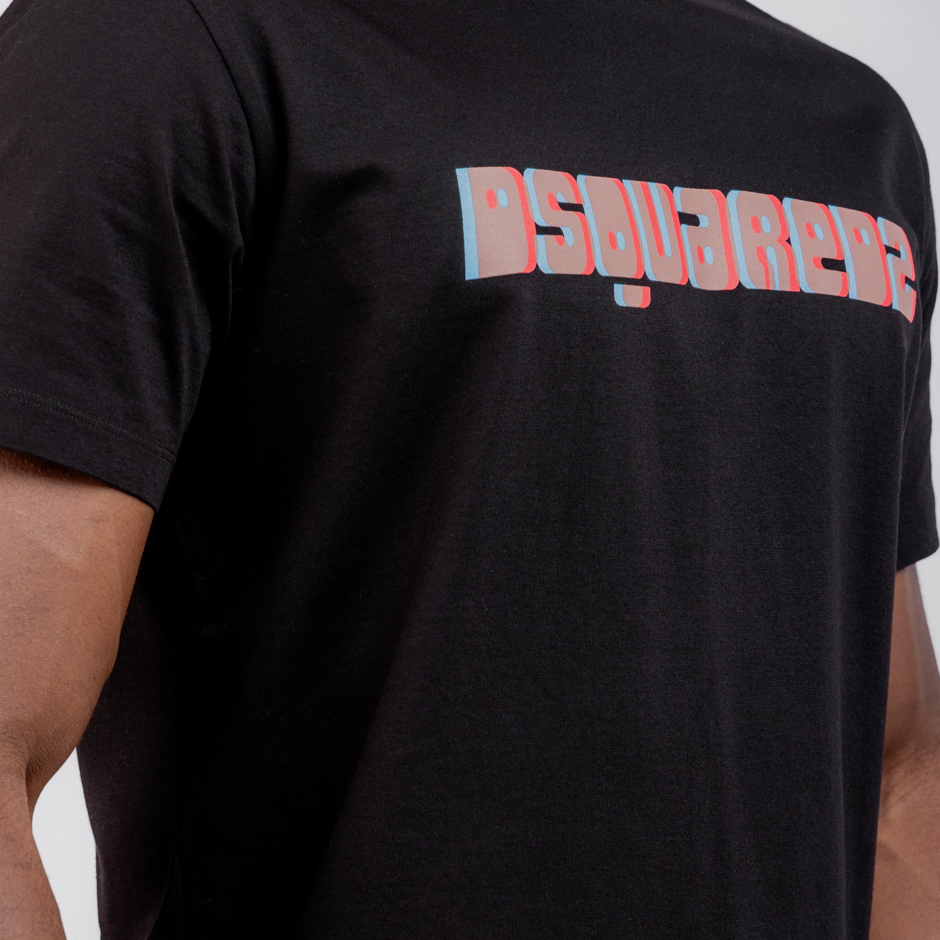 Camiseta Negra Dsquared2 Vise-Versa Logo
