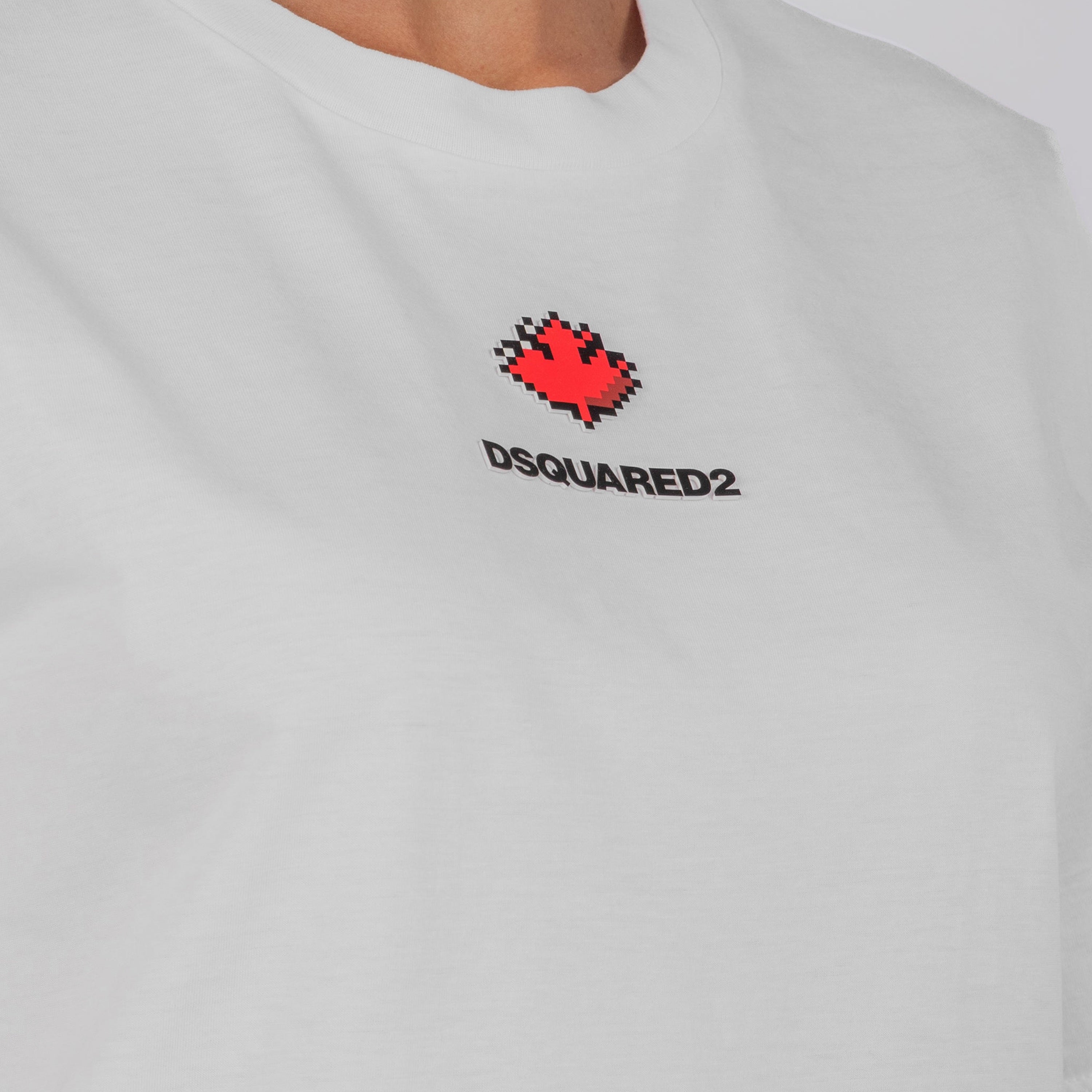 Camiseta Blanca Dsquared2 Leaf