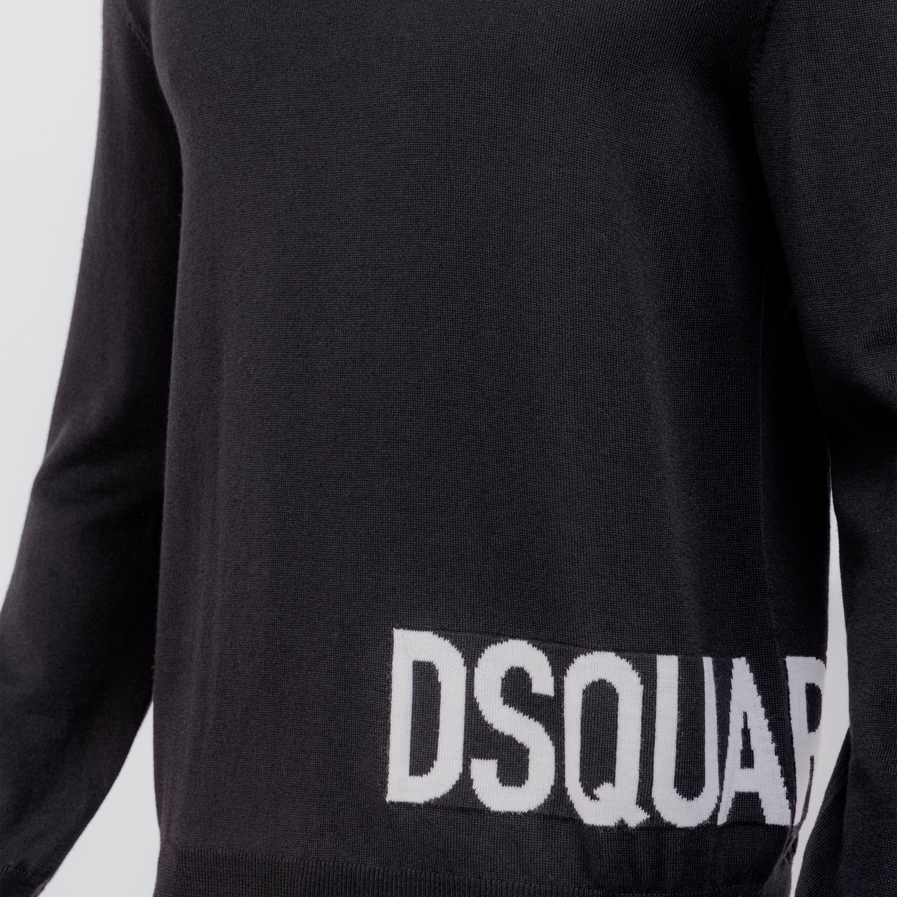 Buzo Negro Dsquared2 Logo