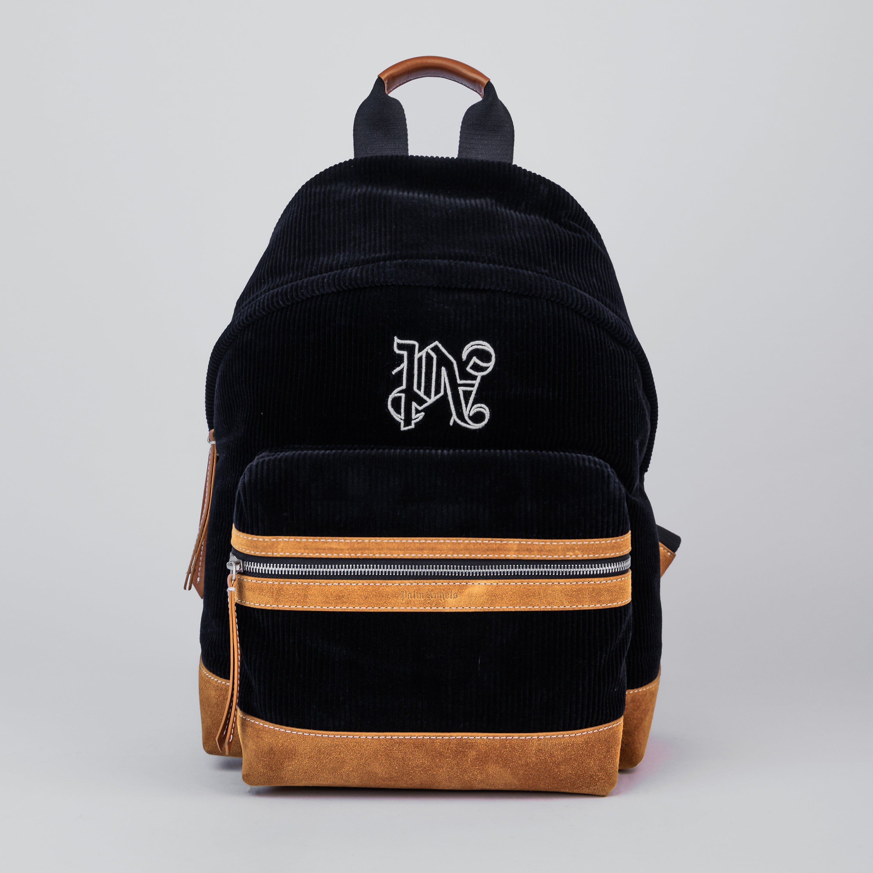 Morral Negro Palm Angels Pa Monogram Leather
