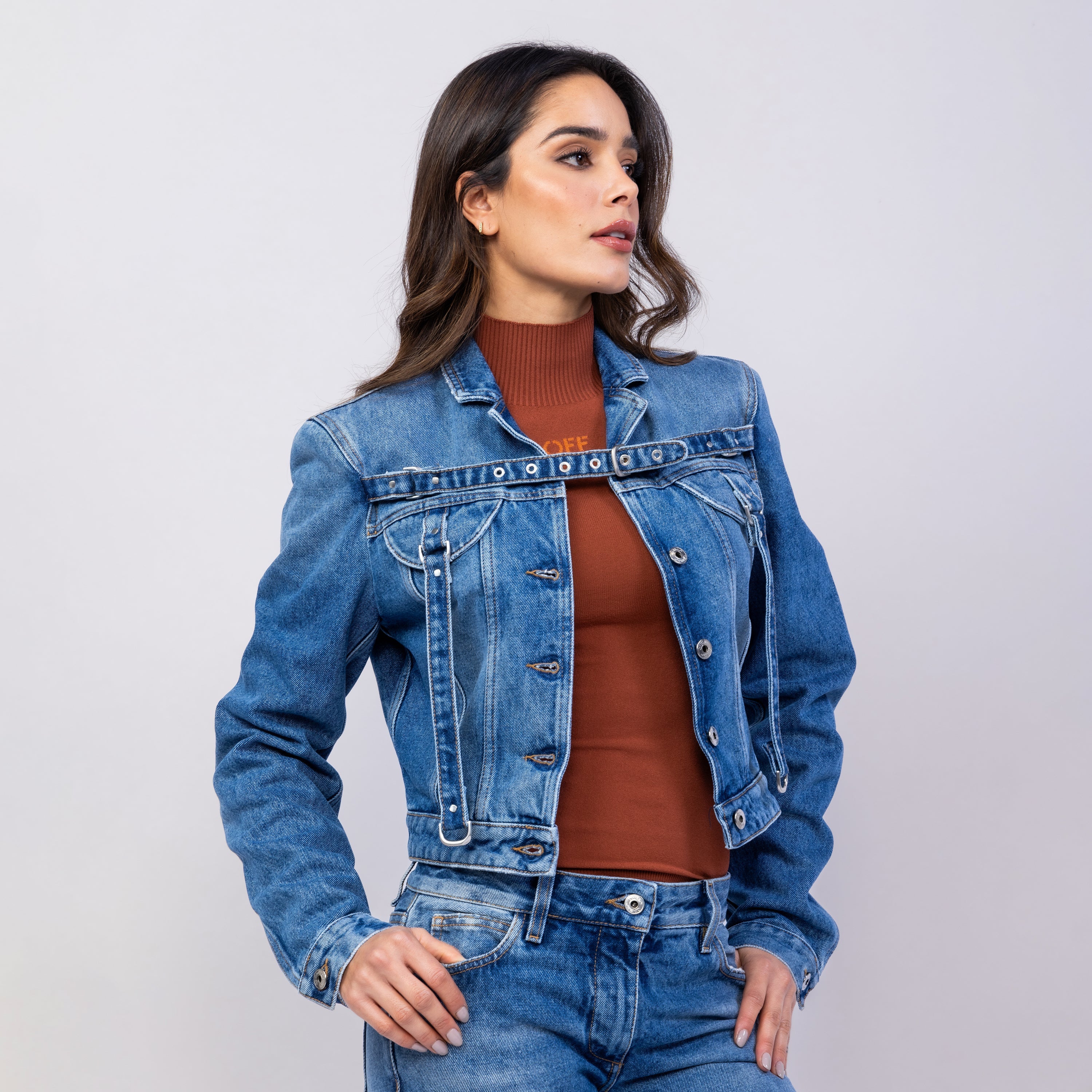 Chaqueta Denim Off-White Cargo