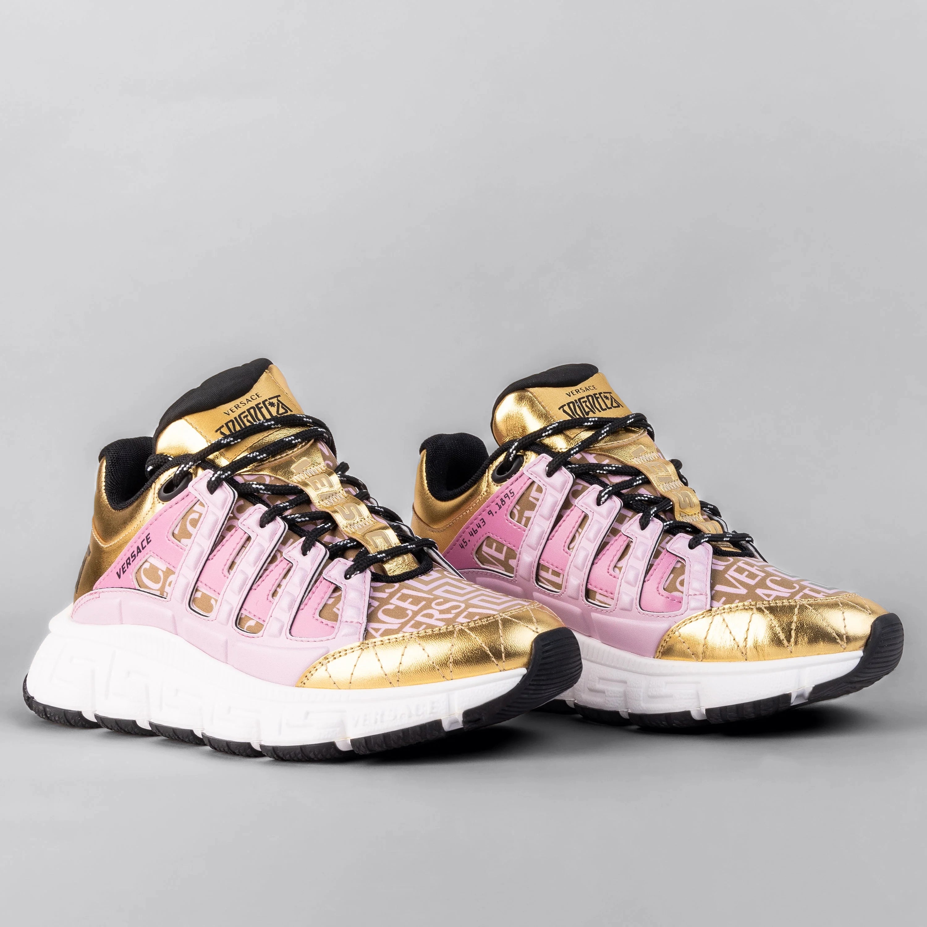 Sneakers Rosado Versace Gold Monogram Trigreca