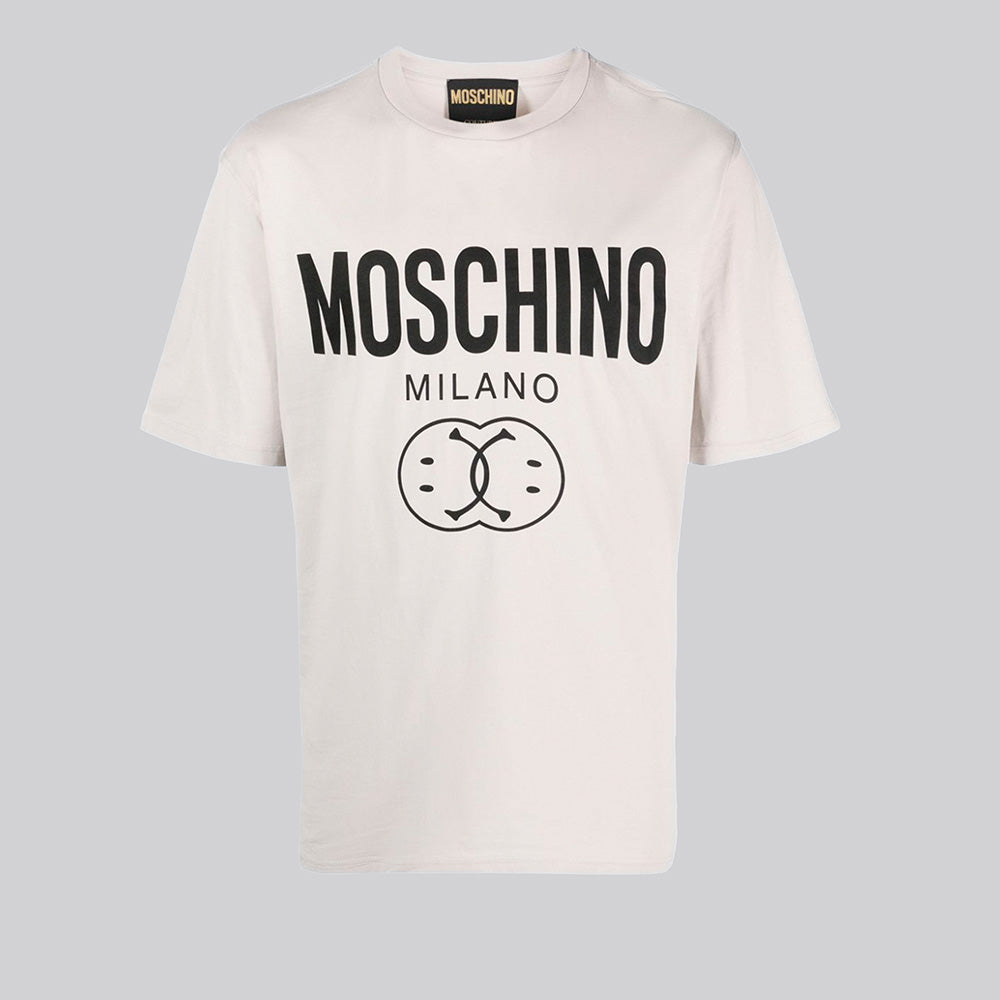 Camiseta Gris Moschino Couture Logo Smile