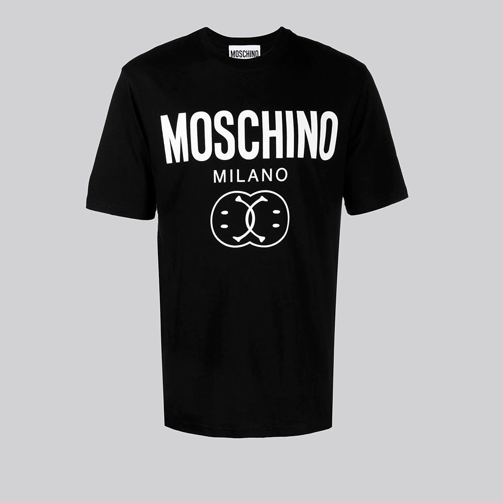 Camiseta Negra Moschino Couture Logo Smile