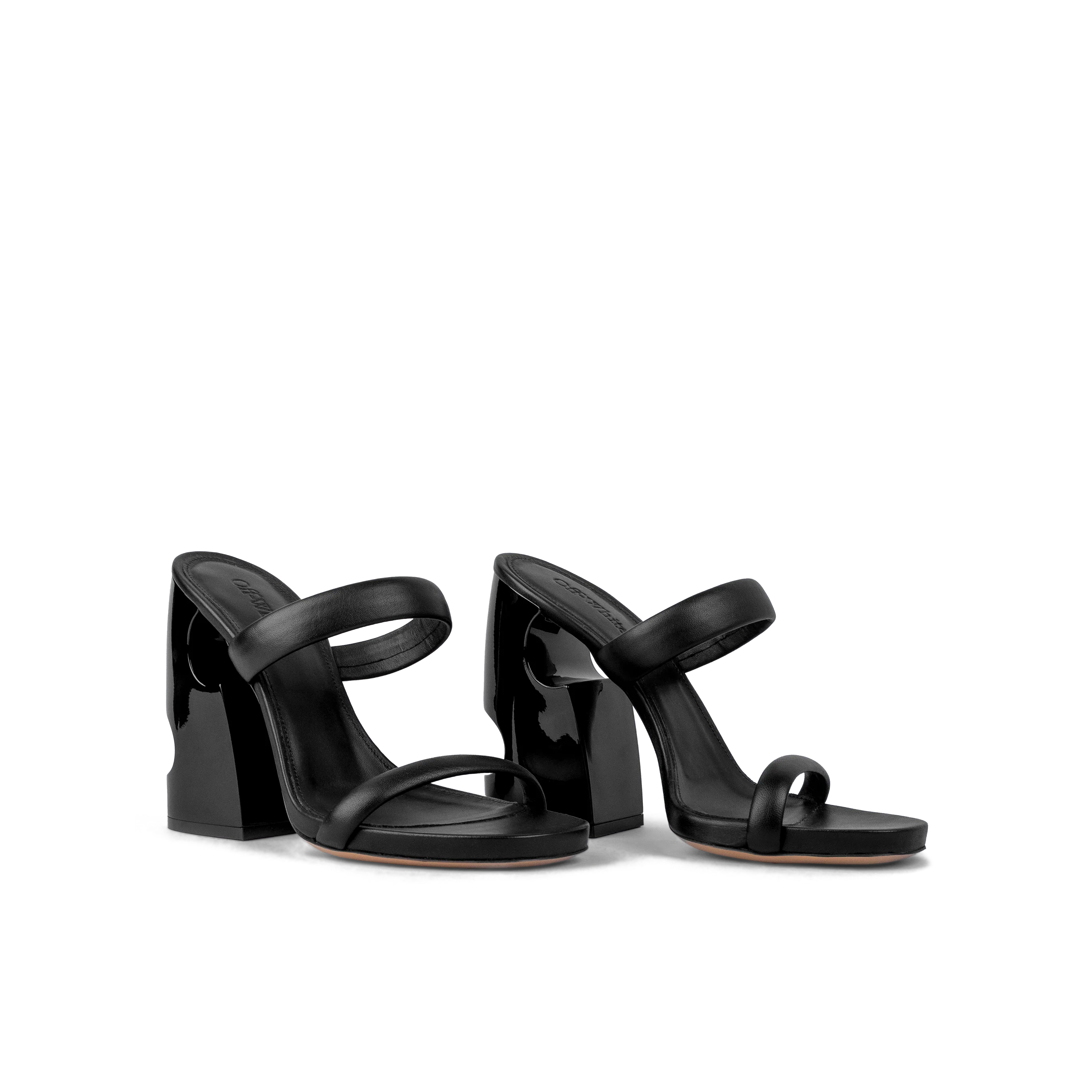 Sandalias de Tacón Negras Off-White Metheor