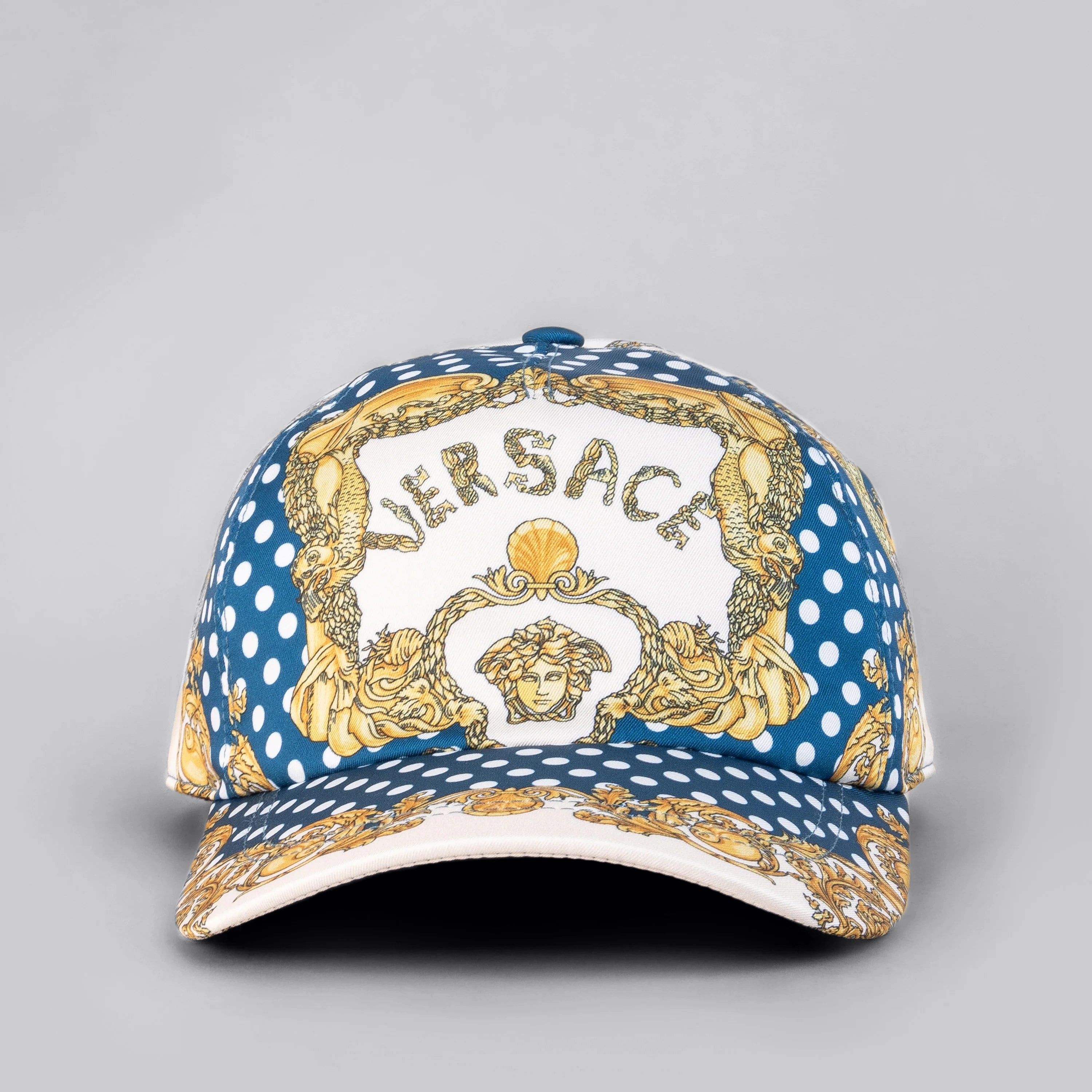 Gorra Azul Versace Medusa