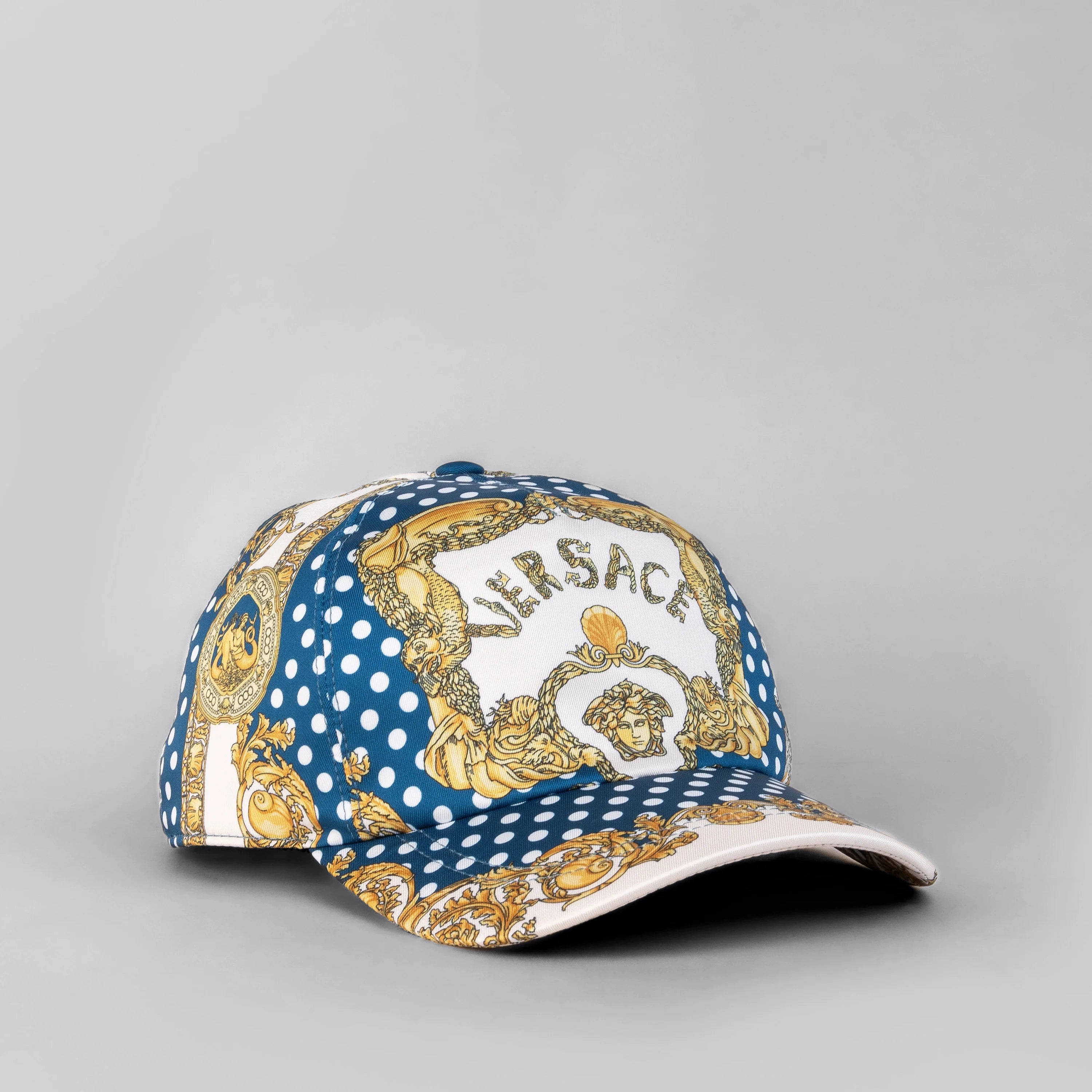 Gorra Azul Versace Medusa