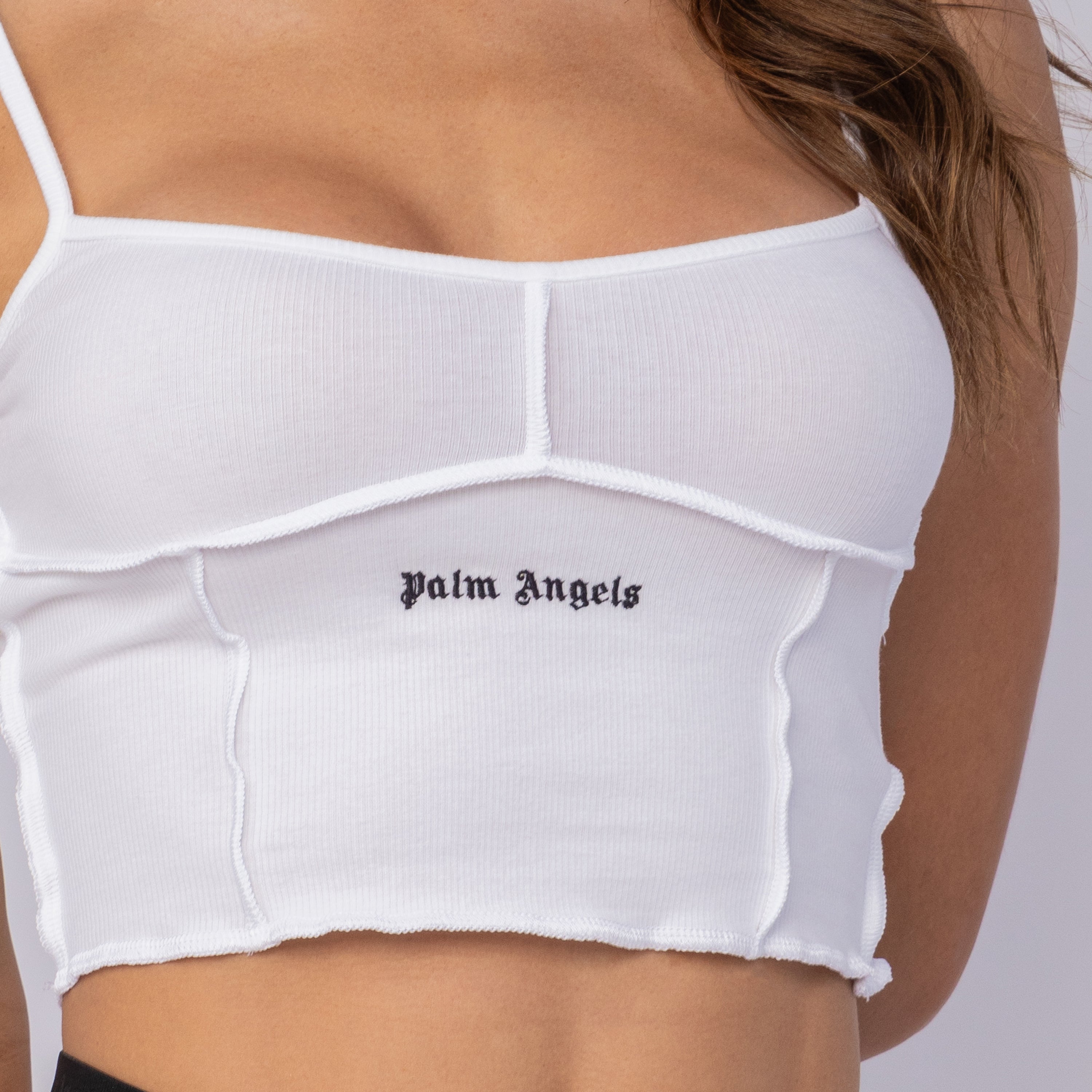 Top Blanco Palm Angels Rib