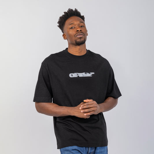 Camiseta Negra Off-White Sliding Book Skate