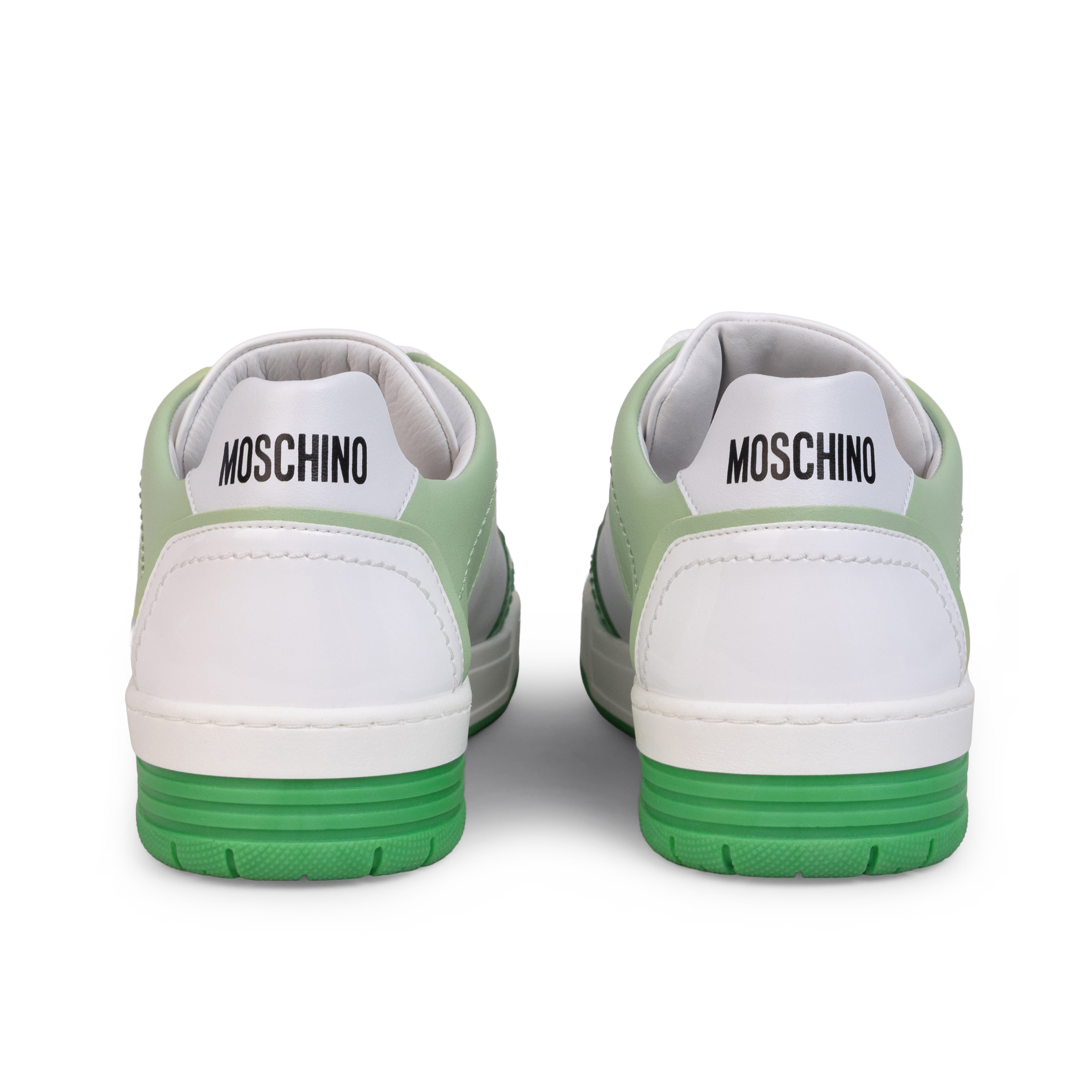 Sneakers Blanco Moschino Verde Low Top