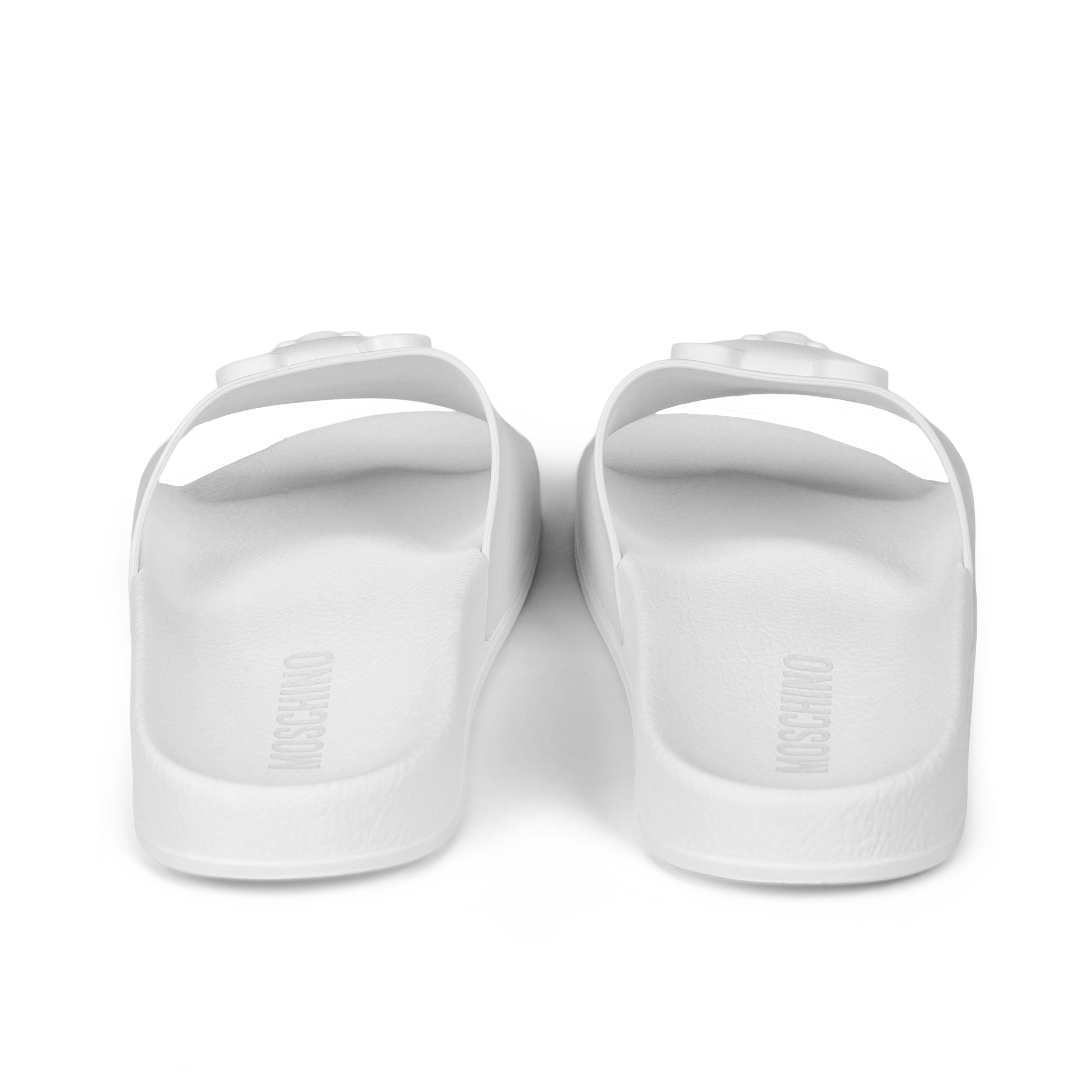 Sandalias Blanca Moschino Blancas Bear