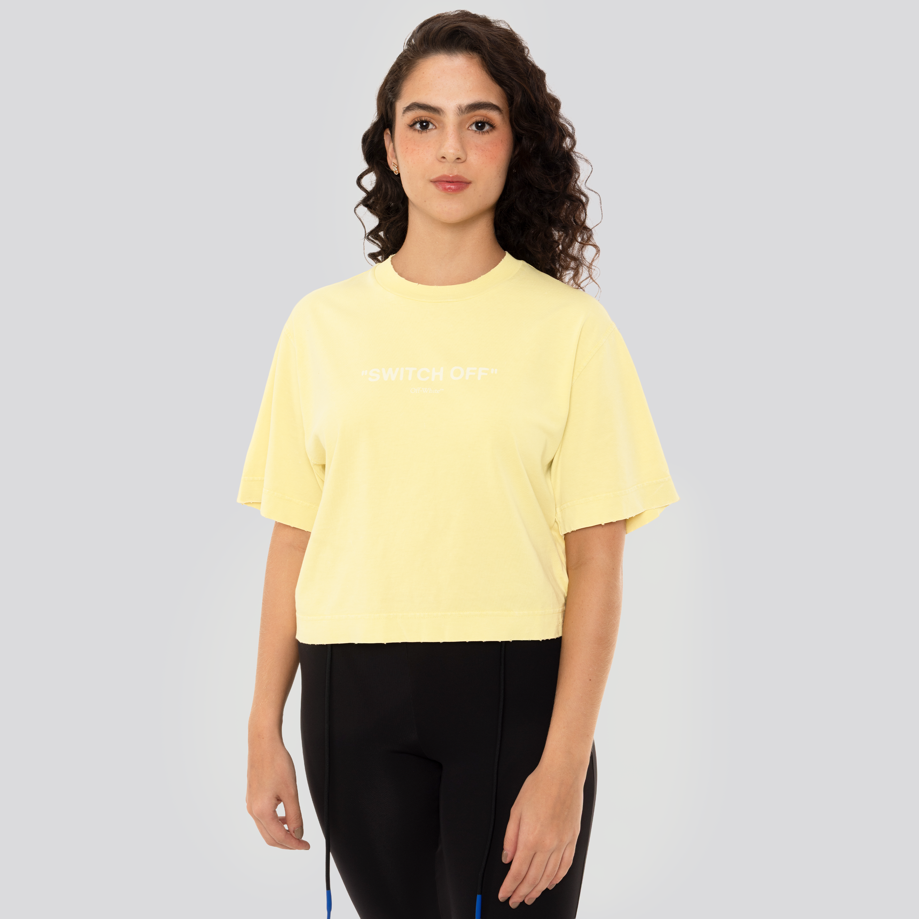 Camiseta Amarillo Off-White Switch Off