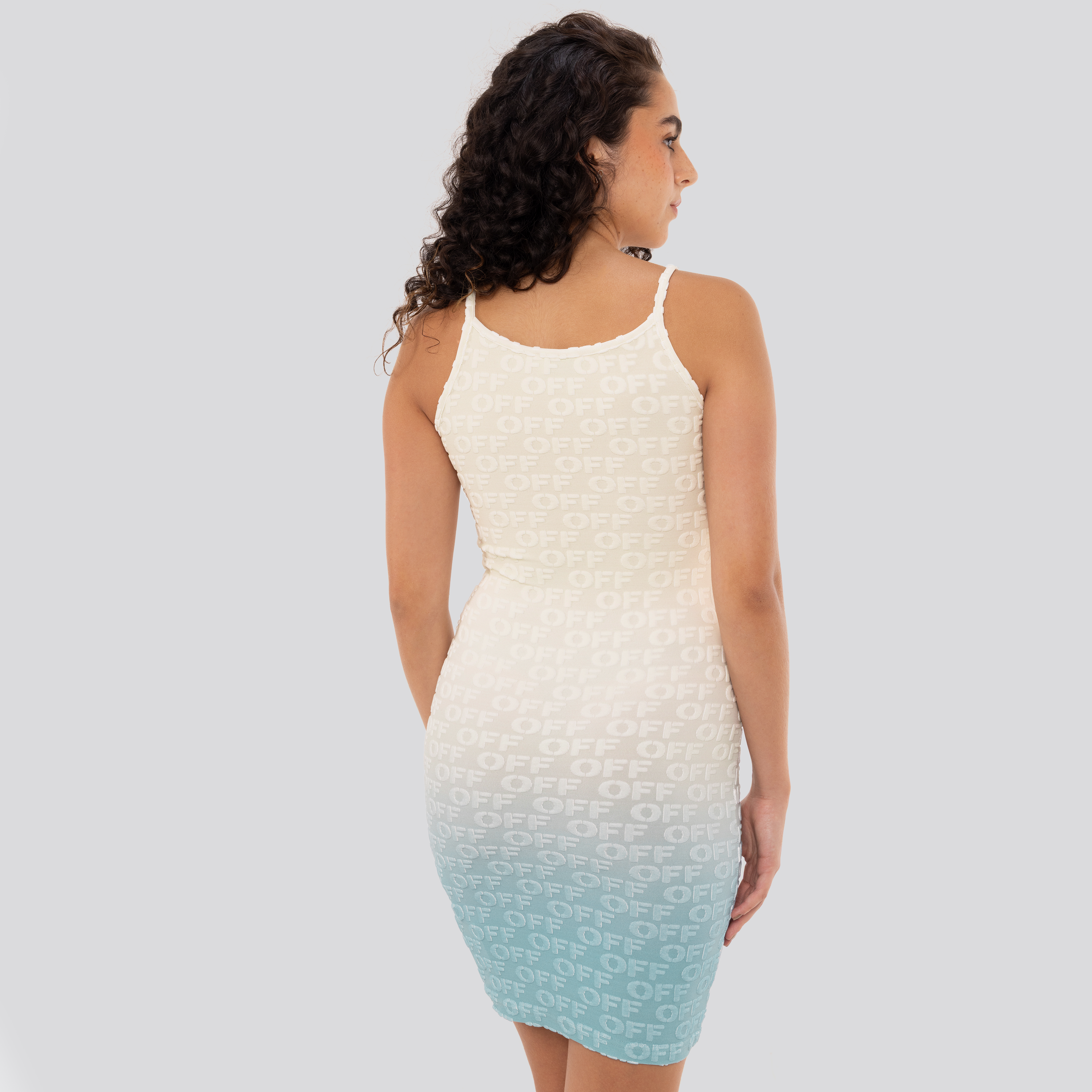 Vestido Beige Off-White Off