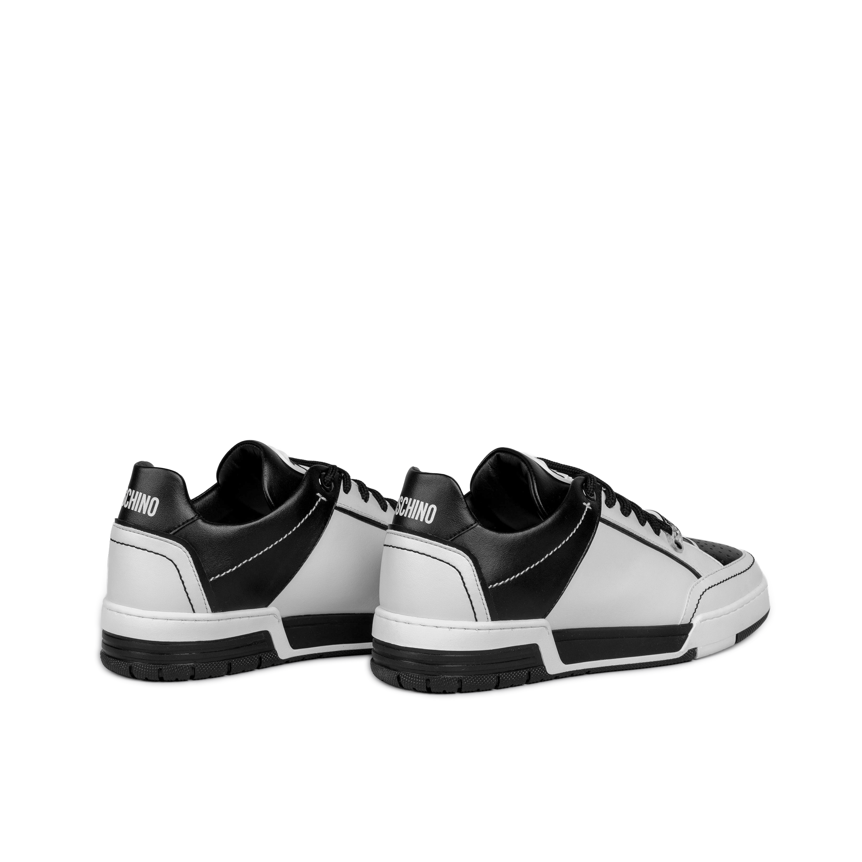 Sneakers Blanco Moschino Negro Two-Tone