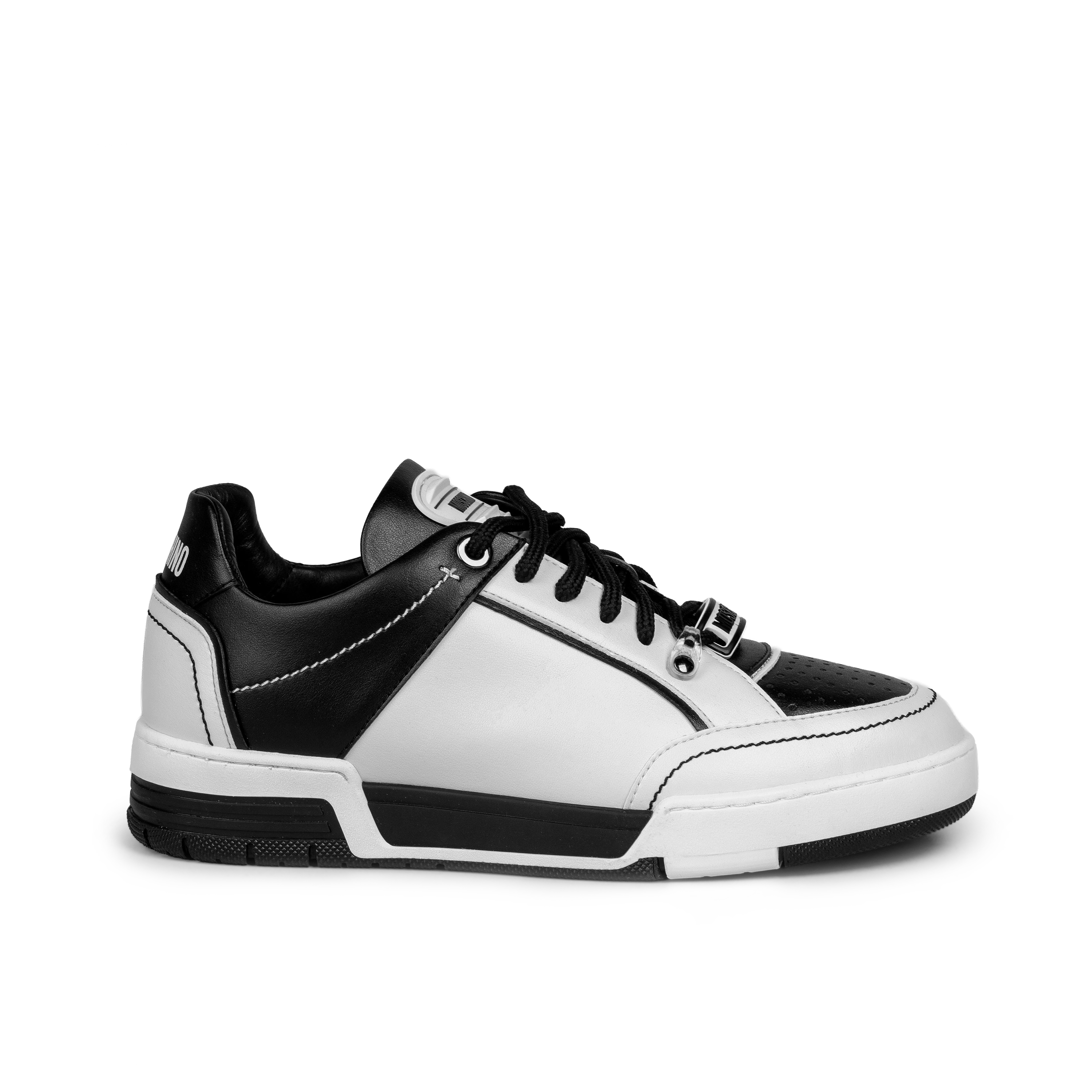 Sneakers Blanco Moschino Negro Two-Tone