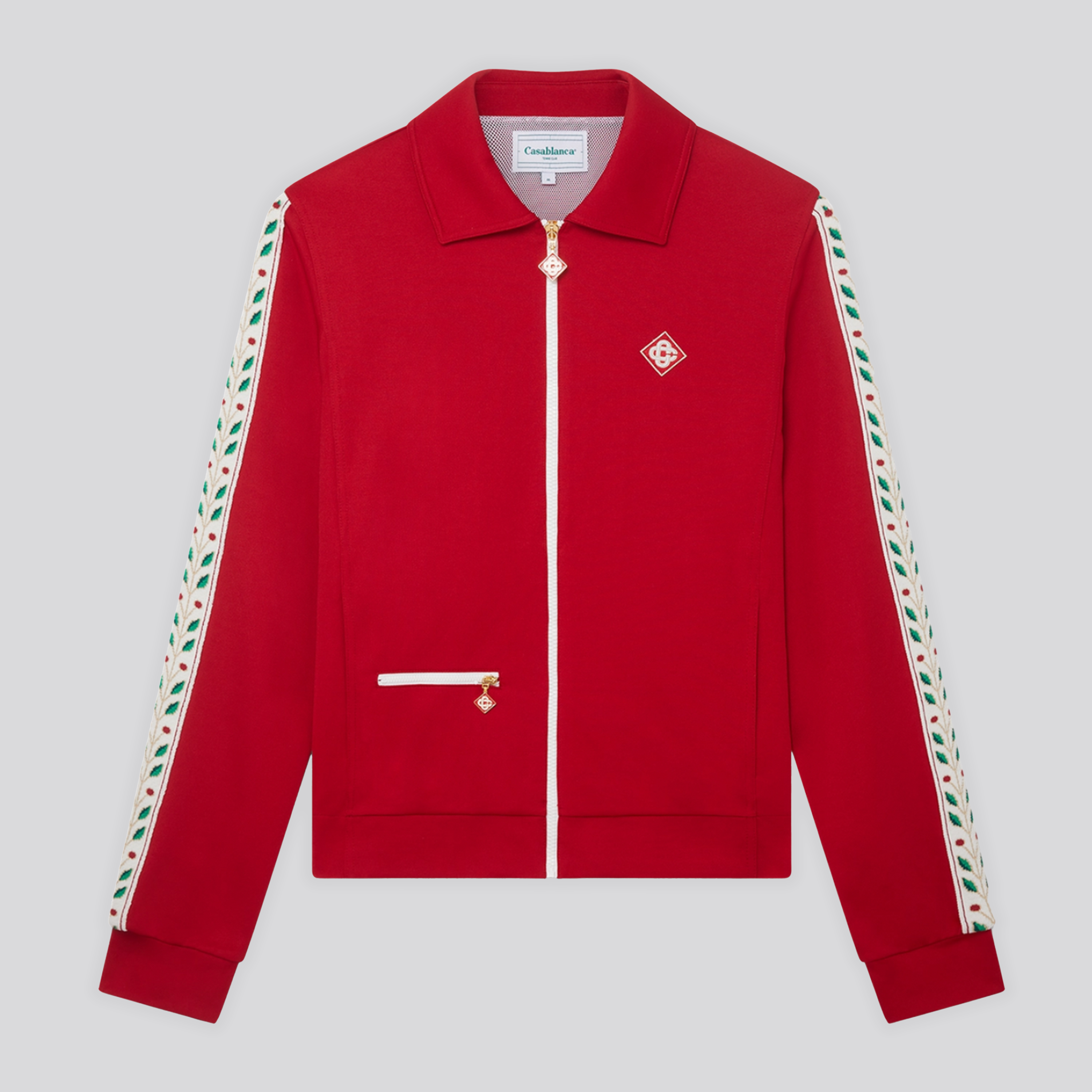 Chaqueta Rojo Casablanca Laurel Tricot