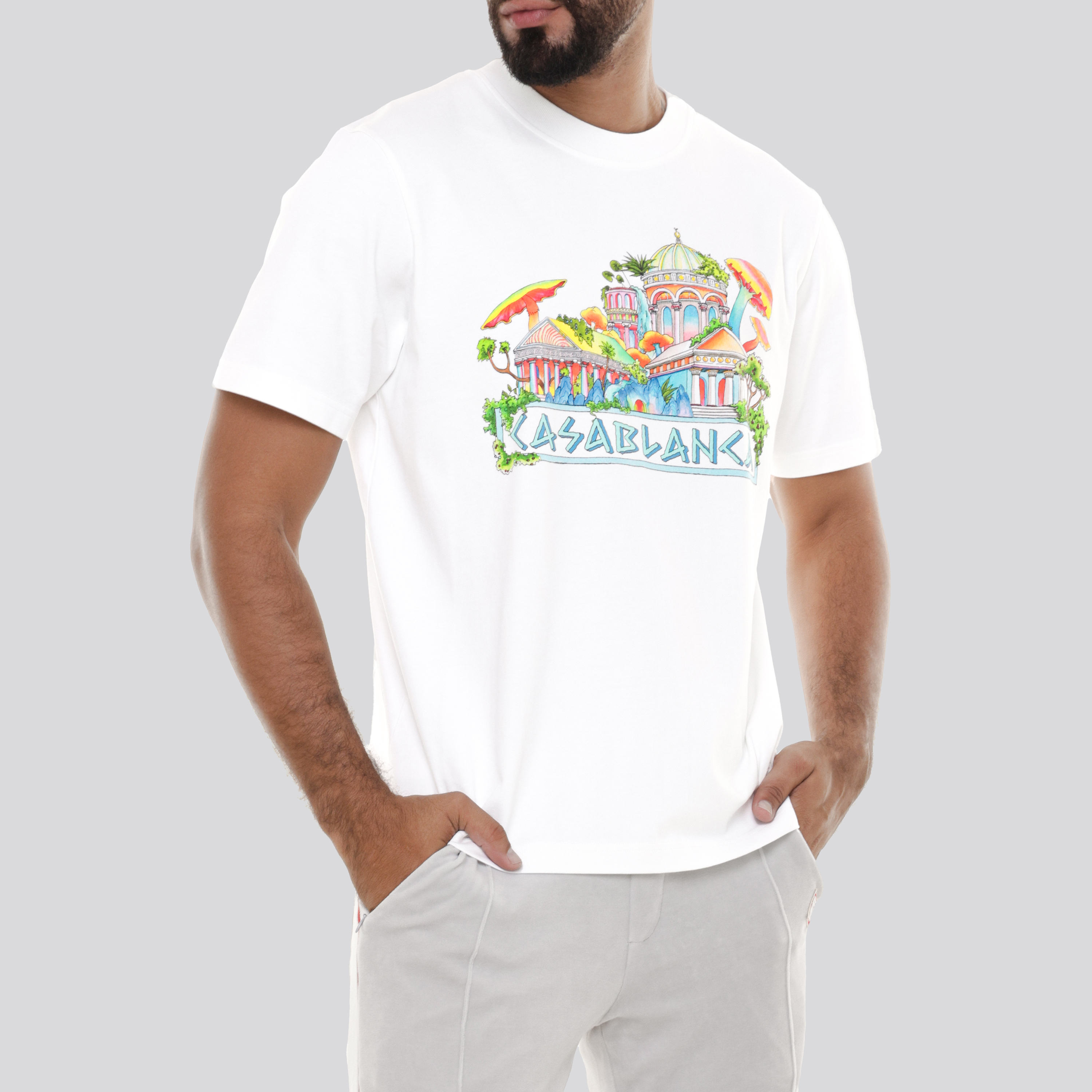 Camiseta Blanca Casablanca Road To Knowledge