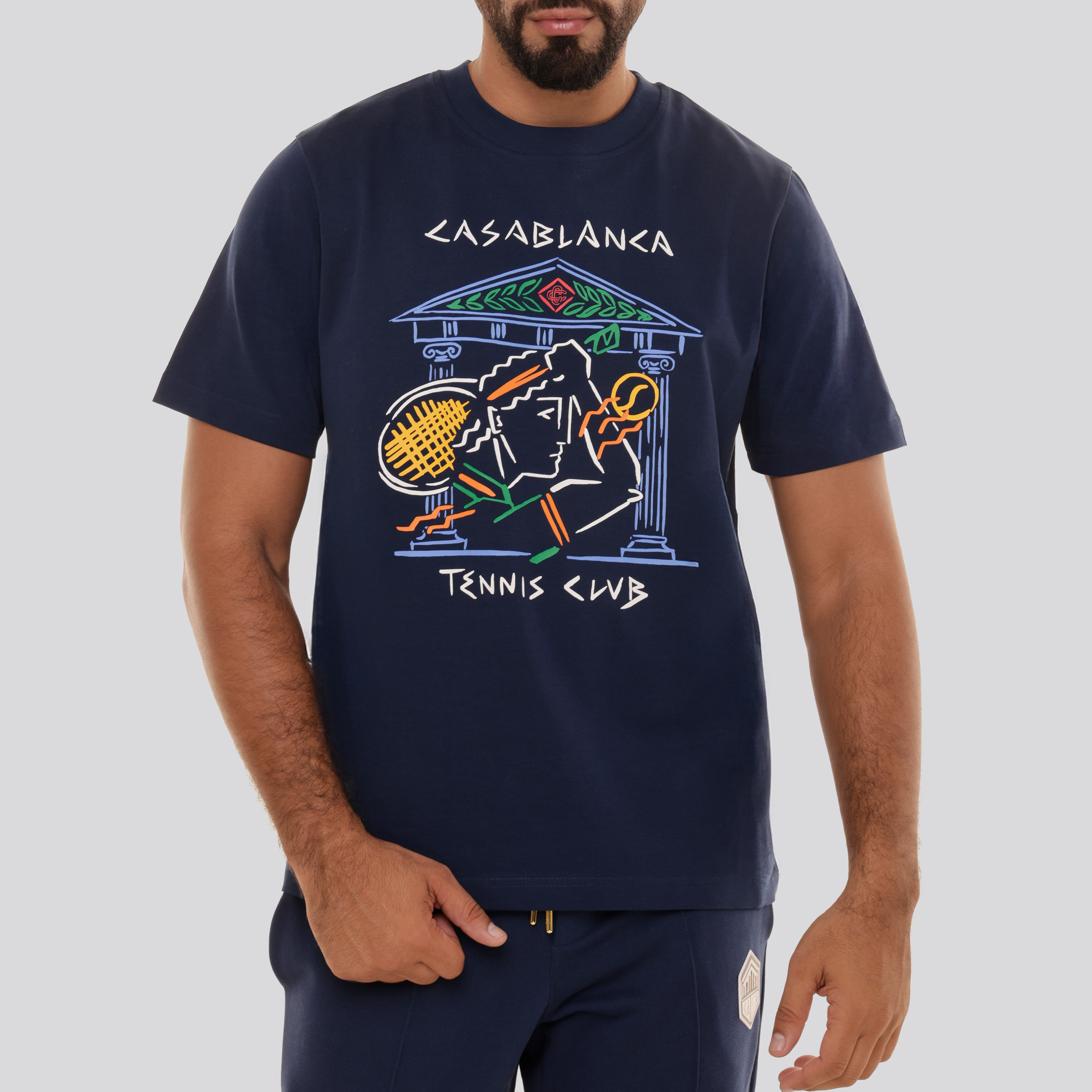 Camiseta Azul Casablanca Crayon Temple