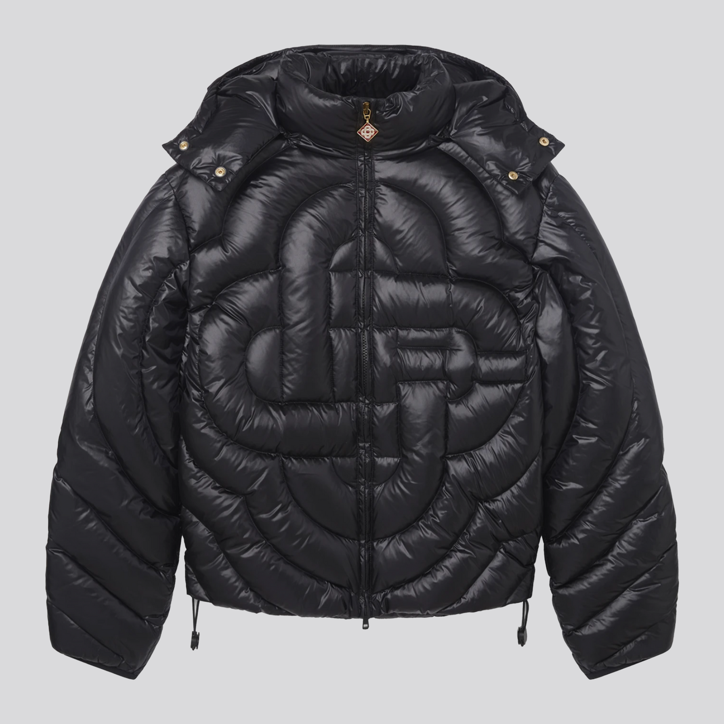 Chaqueta Negra Casablanca Quilted Puffer