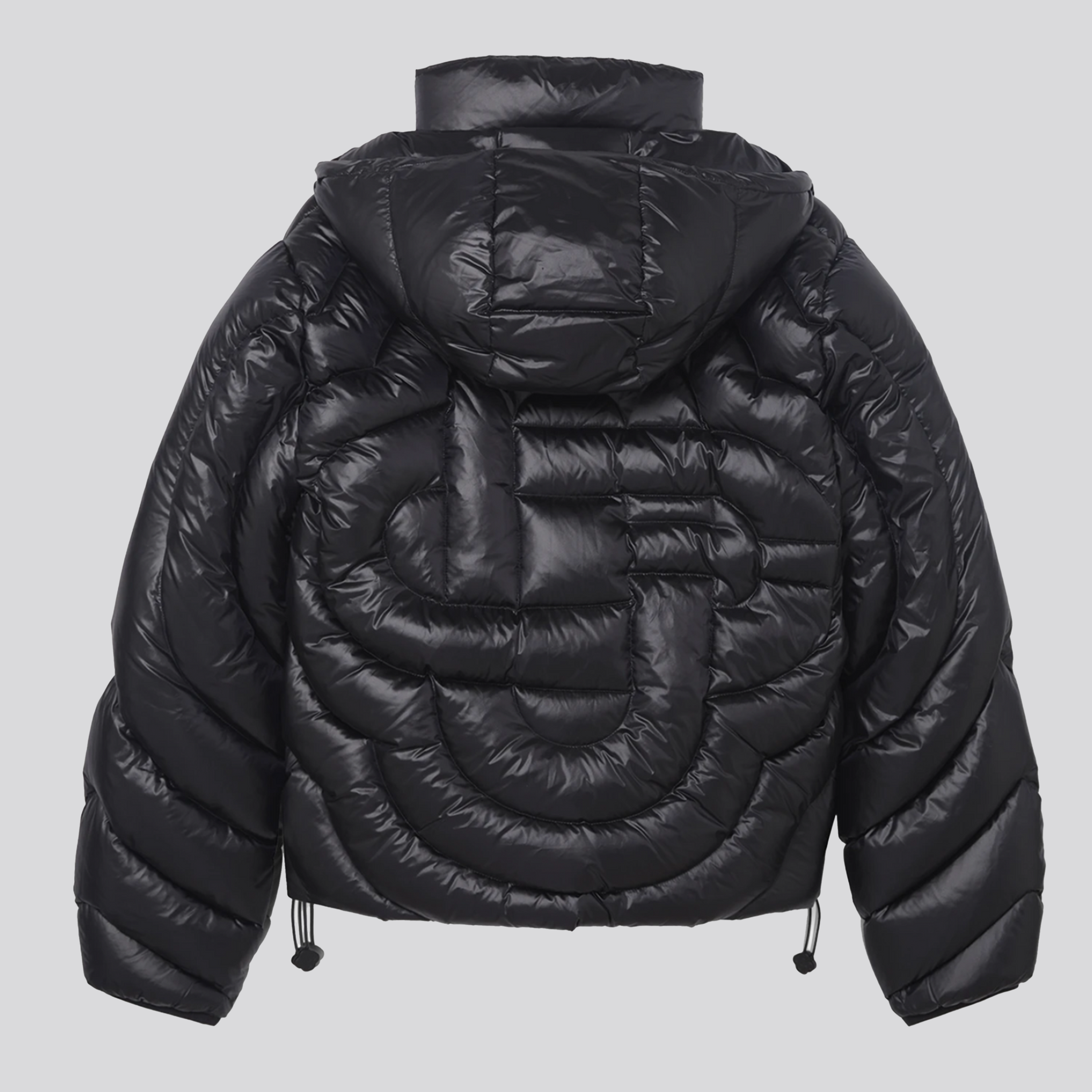 Chaqueta Negra Casablanca Quilted Puffer