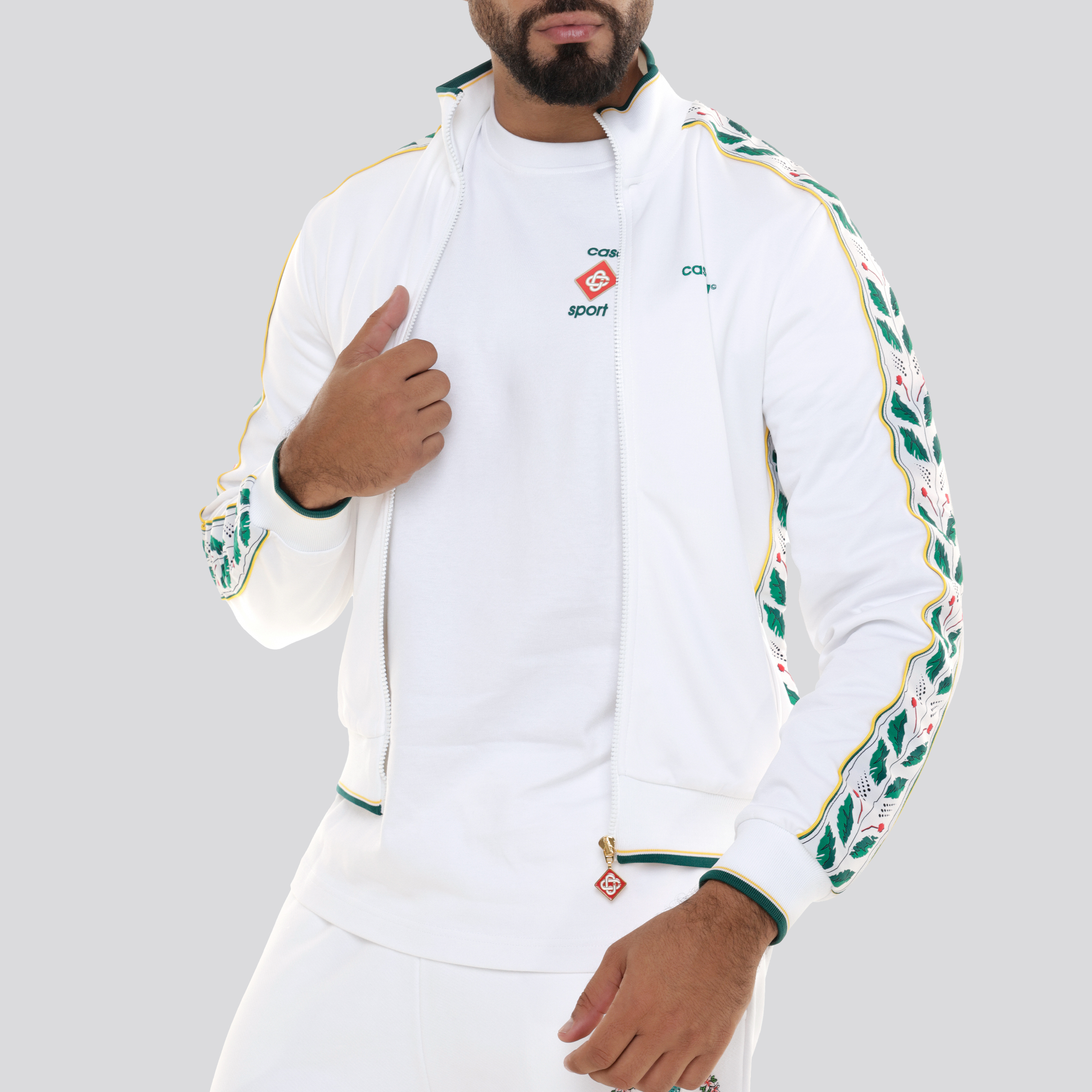 Chaqueta Blanca Casablanca Laurel Side