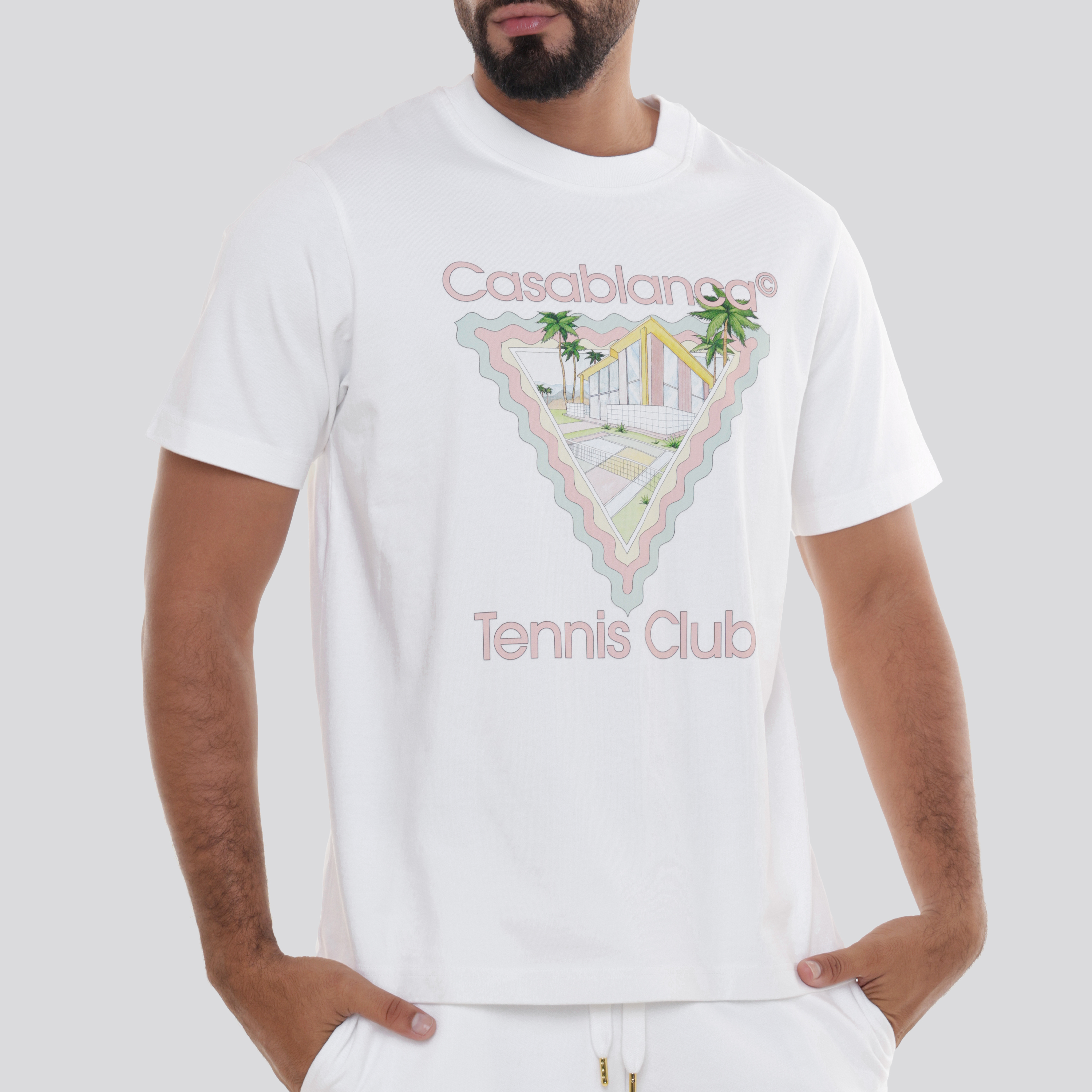 Camiseta Blanca Casablanca Tennis Club Icon