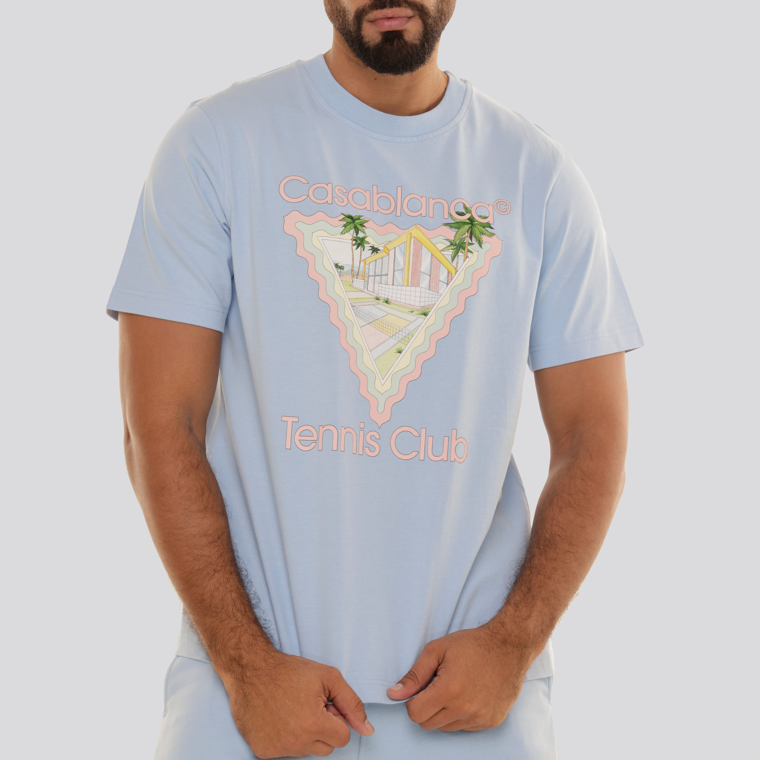 Camiseta Celeste Casablanca Tennis Club Icon