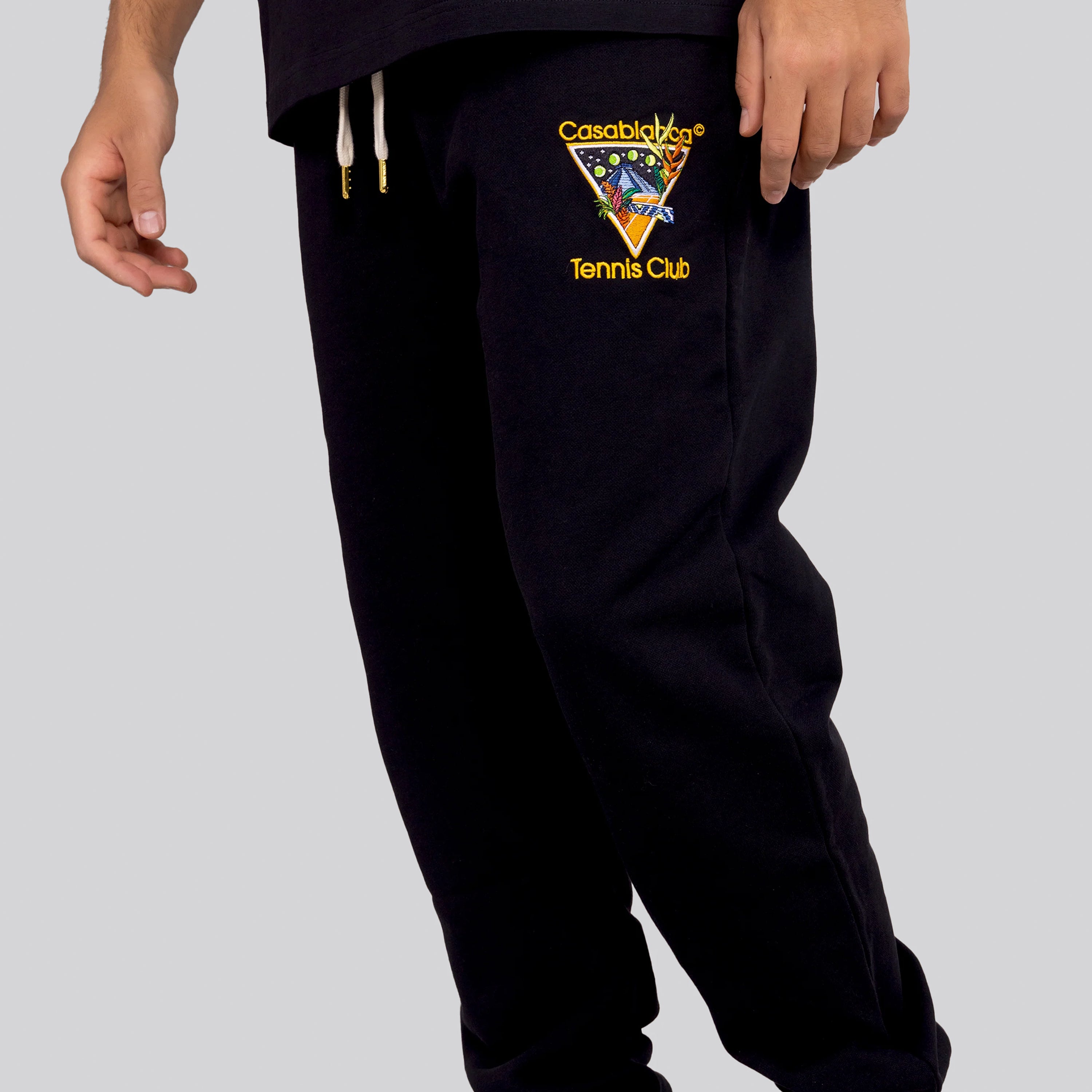 Jogger Negro Casablanca Tennis Club Icon Printed