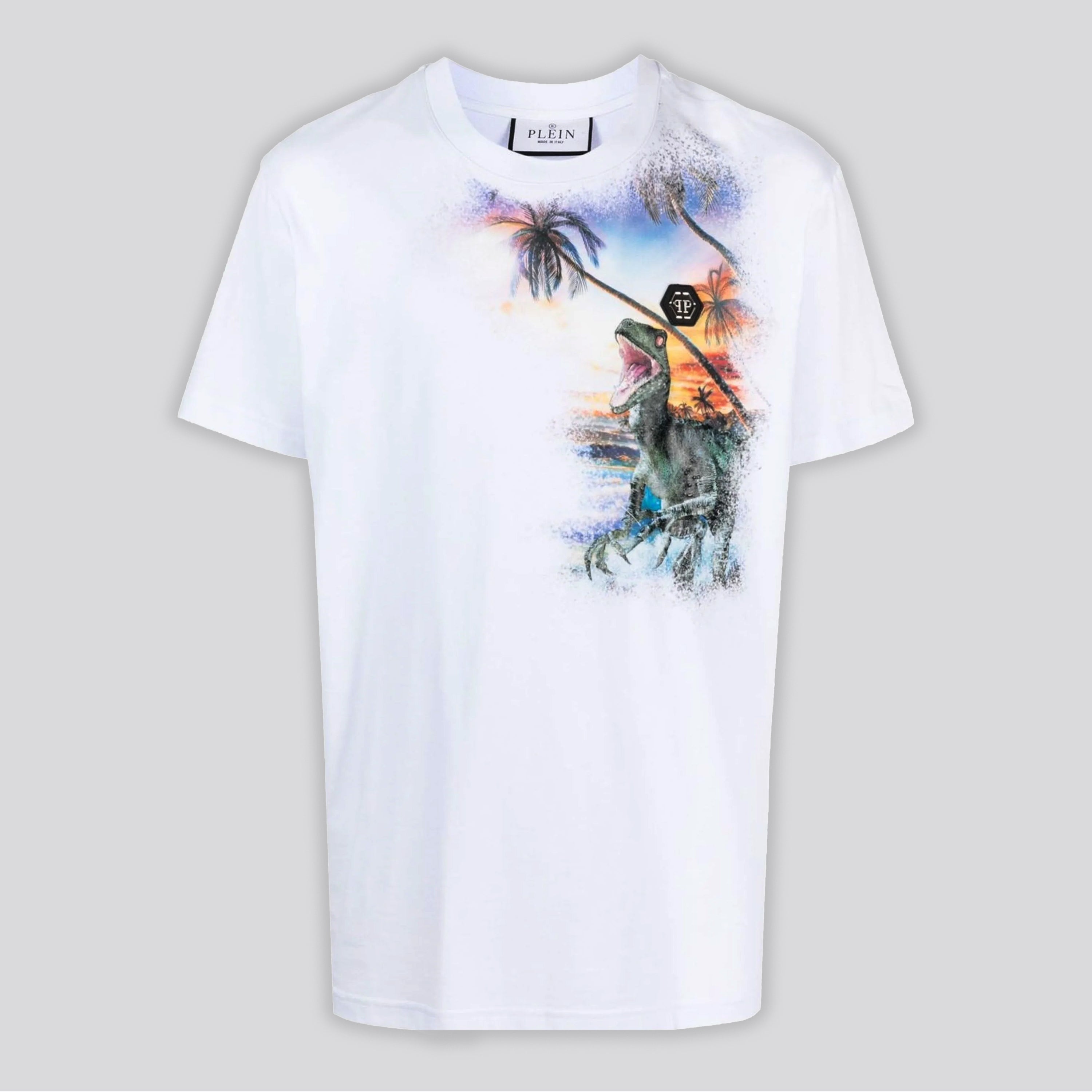 Camiseta Blanca Philipp Plein Hawaii