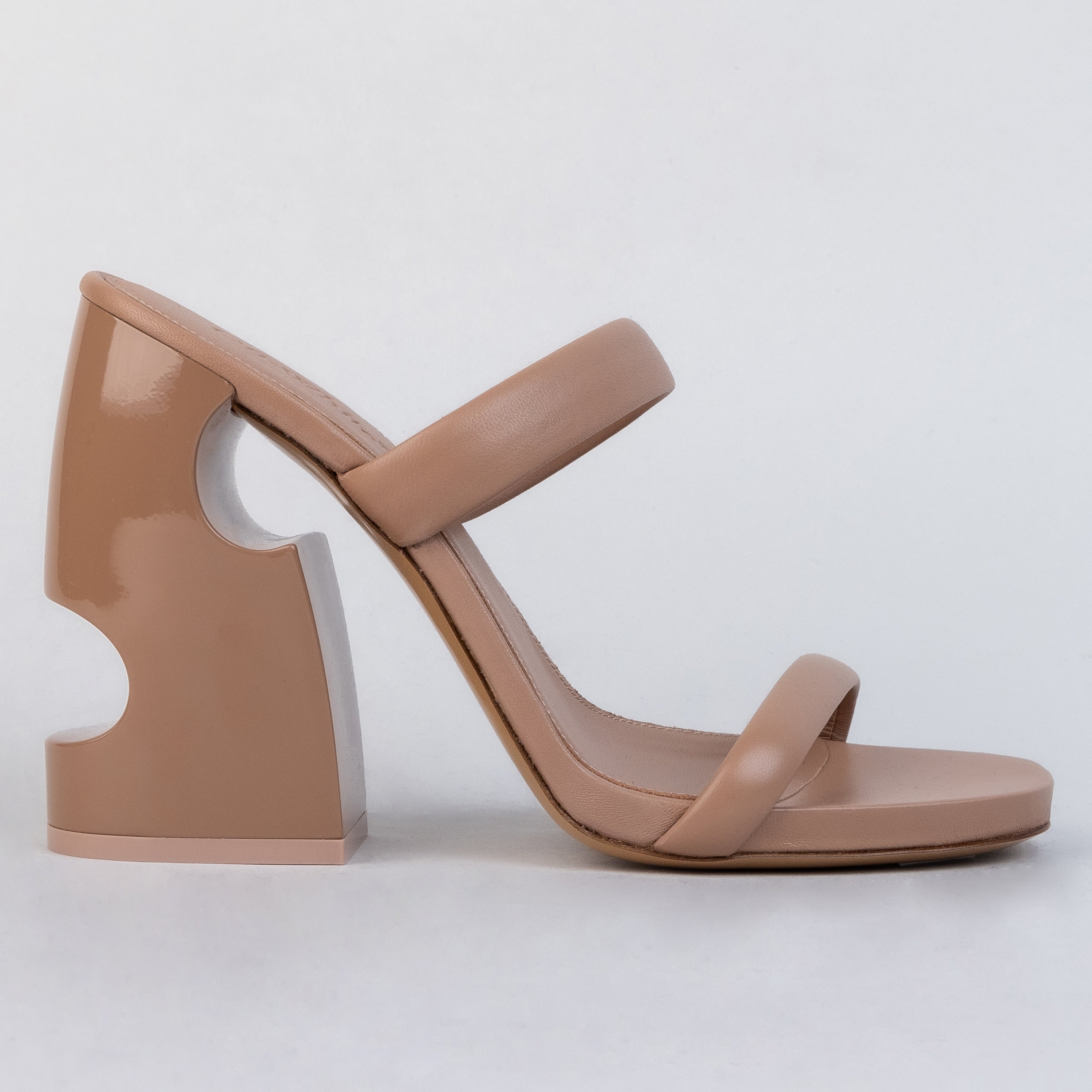 Sandalias de Tacón Café Off-White Metheor