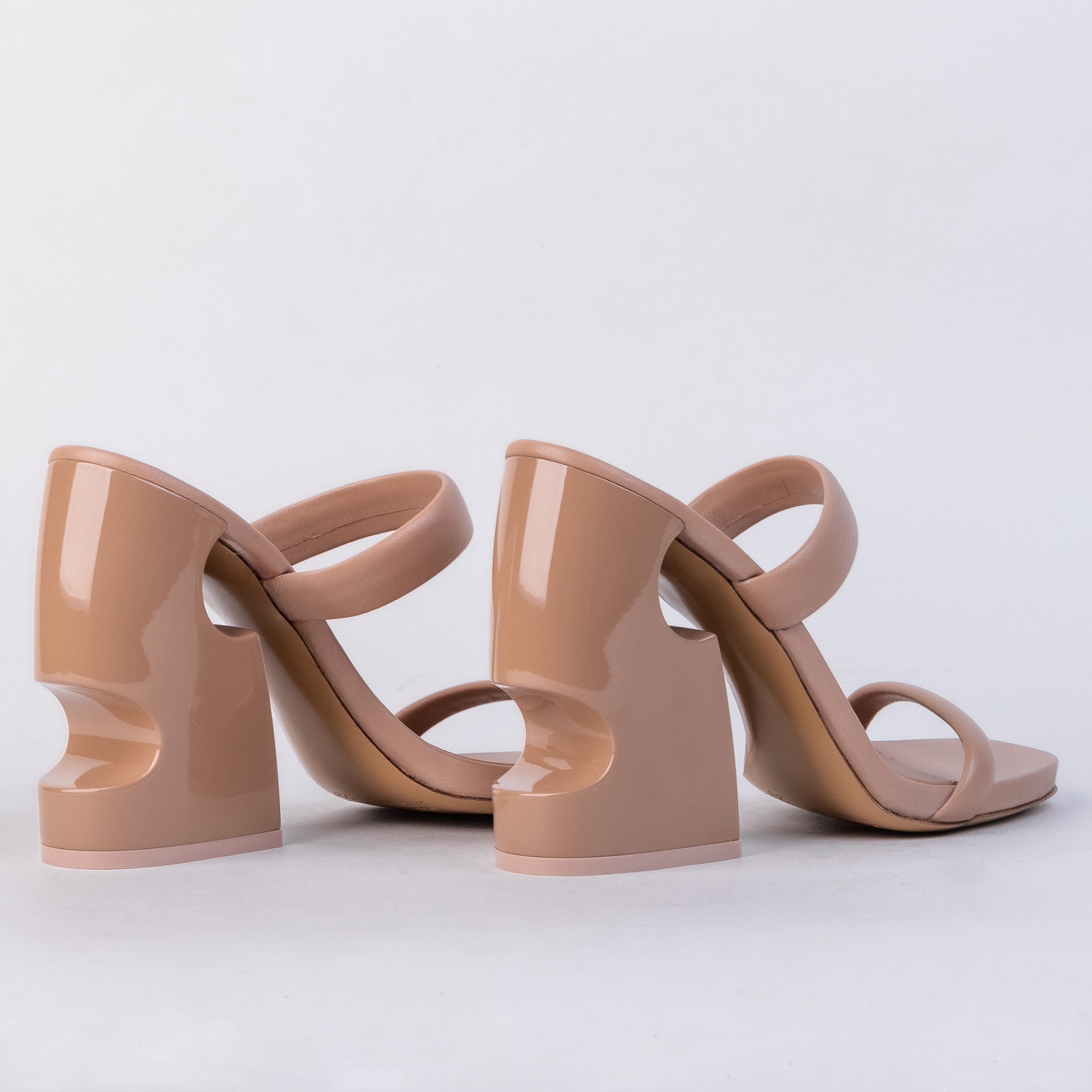Sandalias de Tacón Café Off-White Metheor