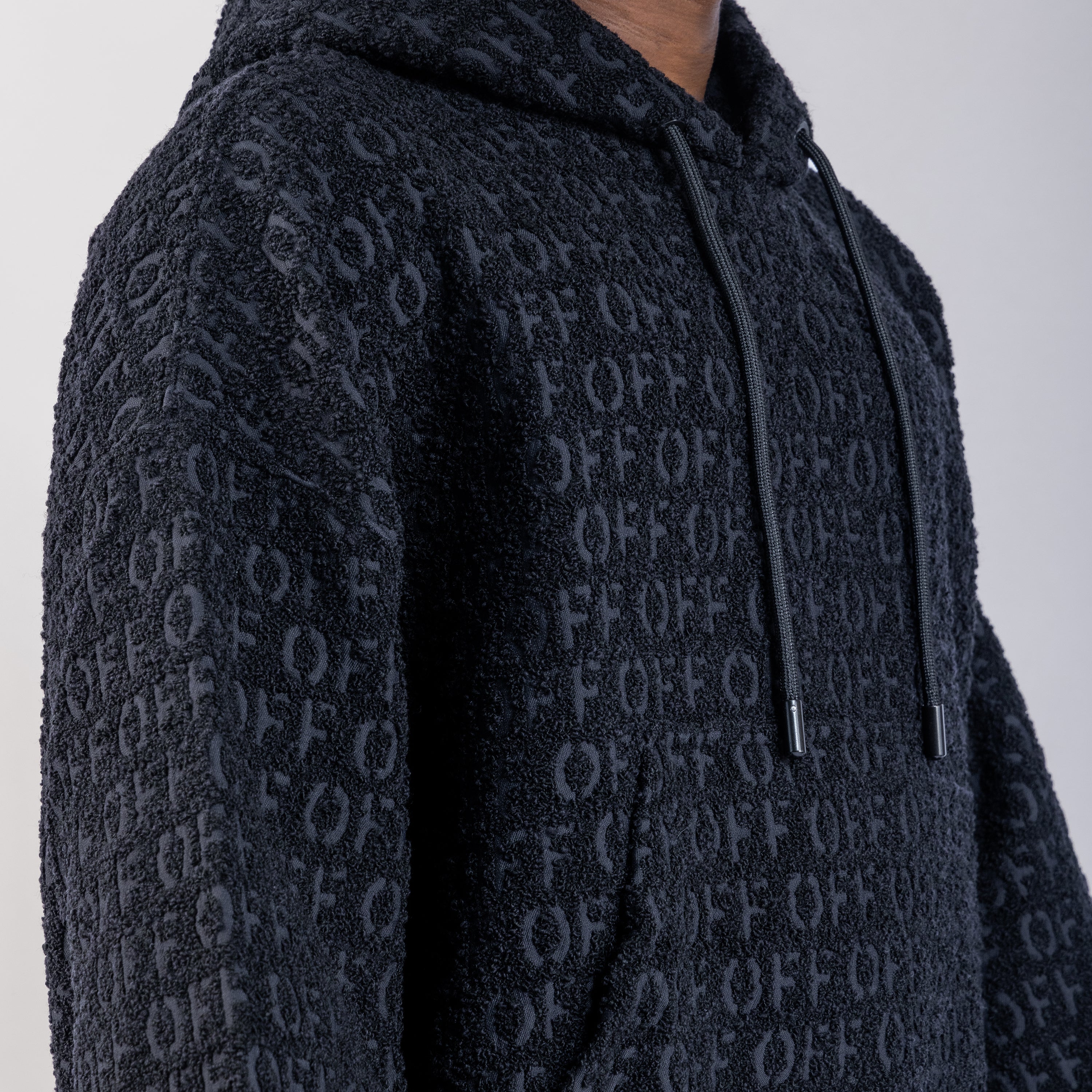 Buzo Tipo Hoodie Negro Off-White Off Multilogo
